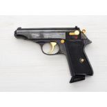 Zivile Waffen nach 1945 : Pistole Walther PP Präsentationswaffe Kaliber 9mm kurz., Seriennummer ...