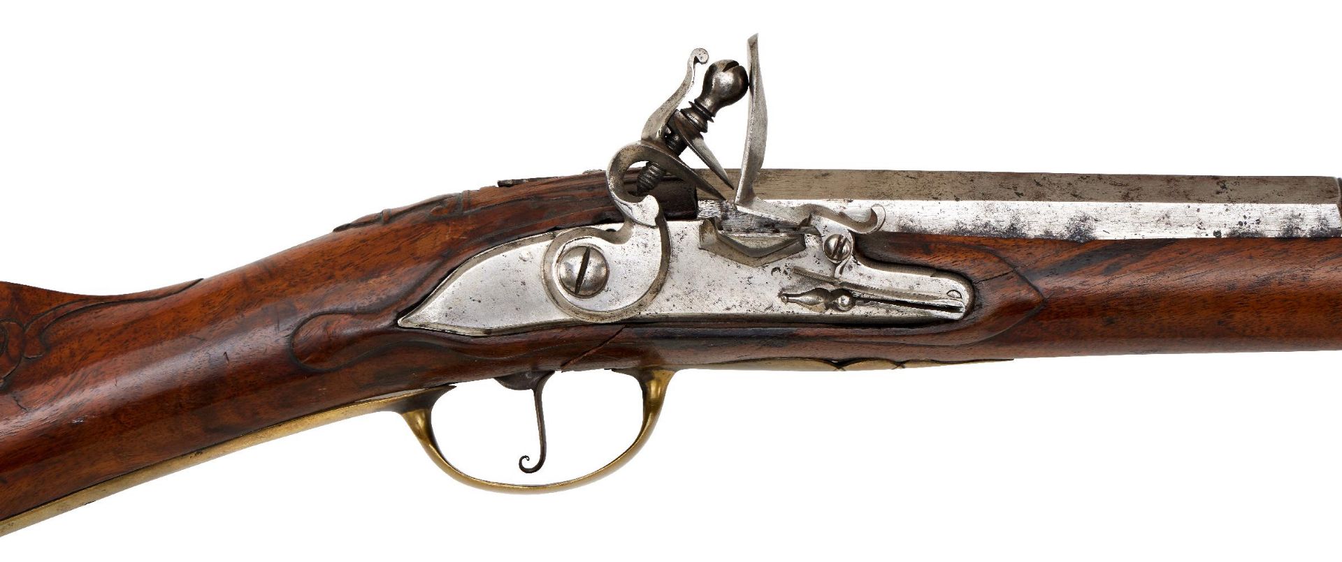 Guns / Rifles Erlaubnisfreie Waffen : Österreichisches Steinschloss - Granatgewehr M 1769 für die - Bild 4 aus 5