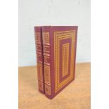 RAND AYN.  The Fountainhead. 2 vols. Frontis. Red morocco gilt with silk endpapers, a.e.g., nice