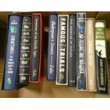 FOLIO SOCIETY.  9 various vols. in slip cases.