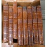 POPE ALEXANDER.  The Works. Vols. 1 to 8 (of 9). Eng. port. frontis. Diced calf, rubbing &