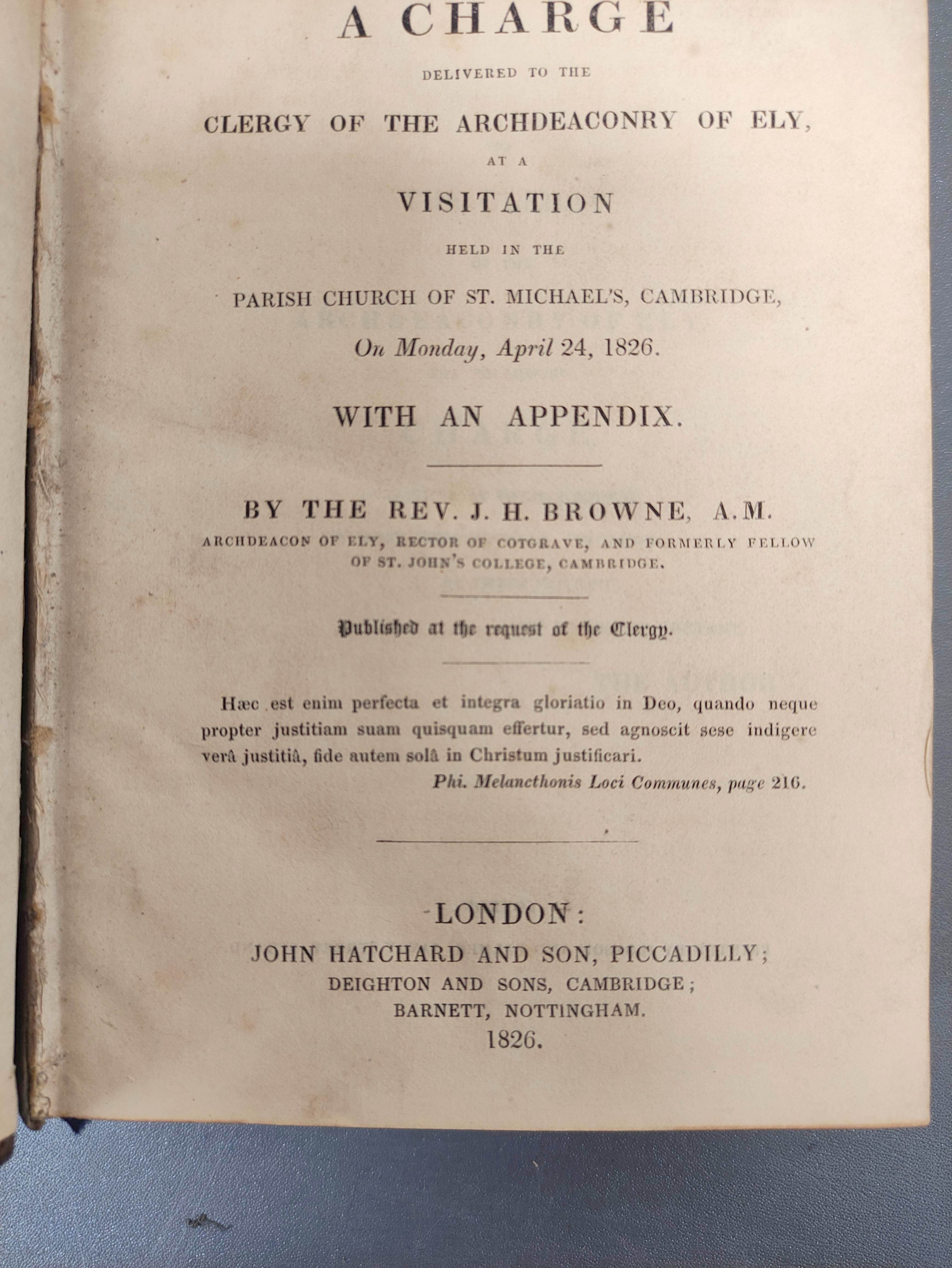 Sermons & Tracts.  Charges by Bishops incl. Melbourne, 1852, Calcutta, 1852 & Calcutta, Madras, - Image 8 of 11