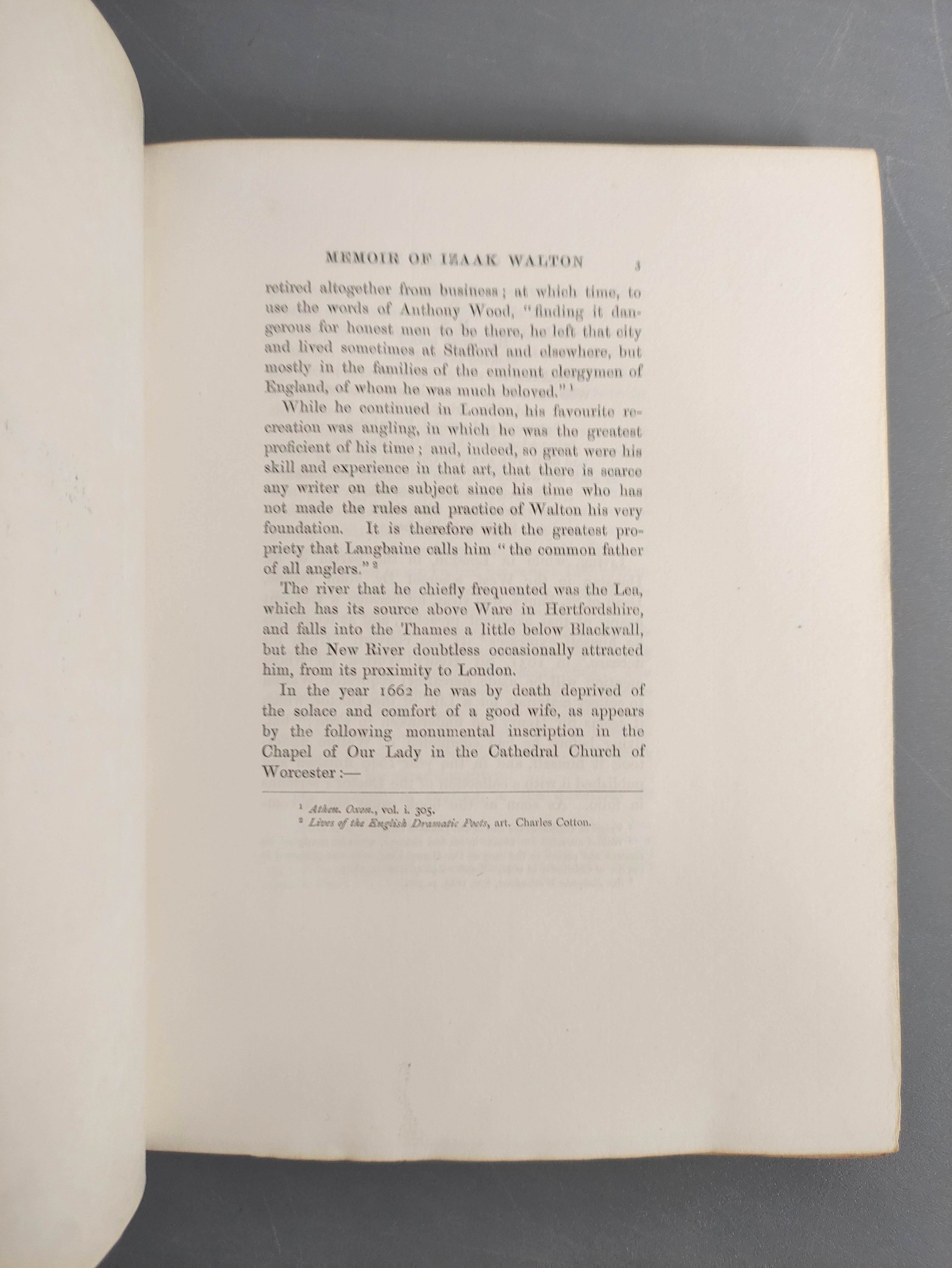 WALTON I. & COTTON C.  The Complete Angler, ed. by J. E. Harting. 2 vols. Ltd. ed. 282/350. Etched - Image 7 of 12