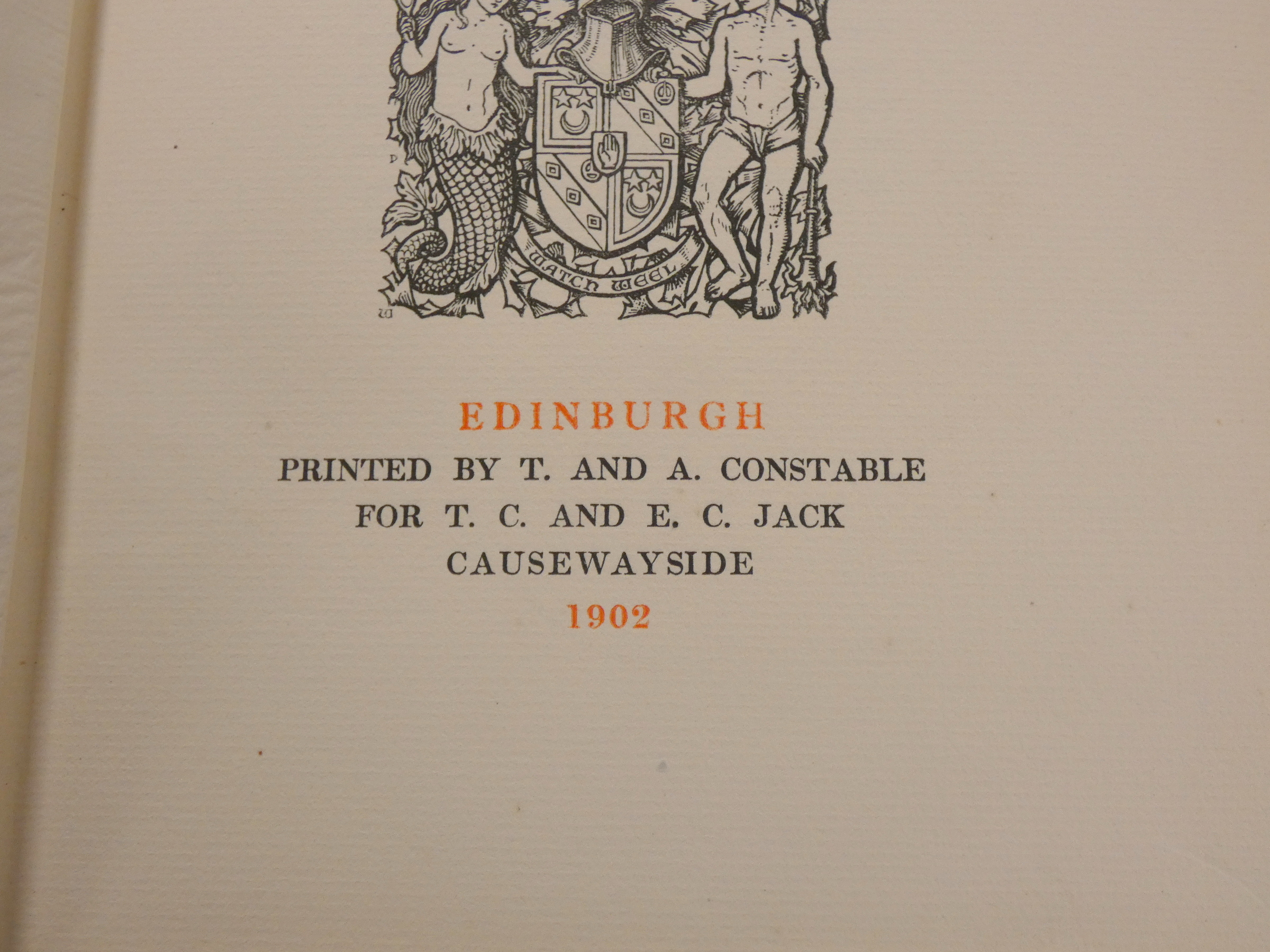 LOCKHART J. G.  Life of Sir Walter Scott. 10 vols. Frontis & illus. Orig. blue cloth with leather - Image 3 of 12