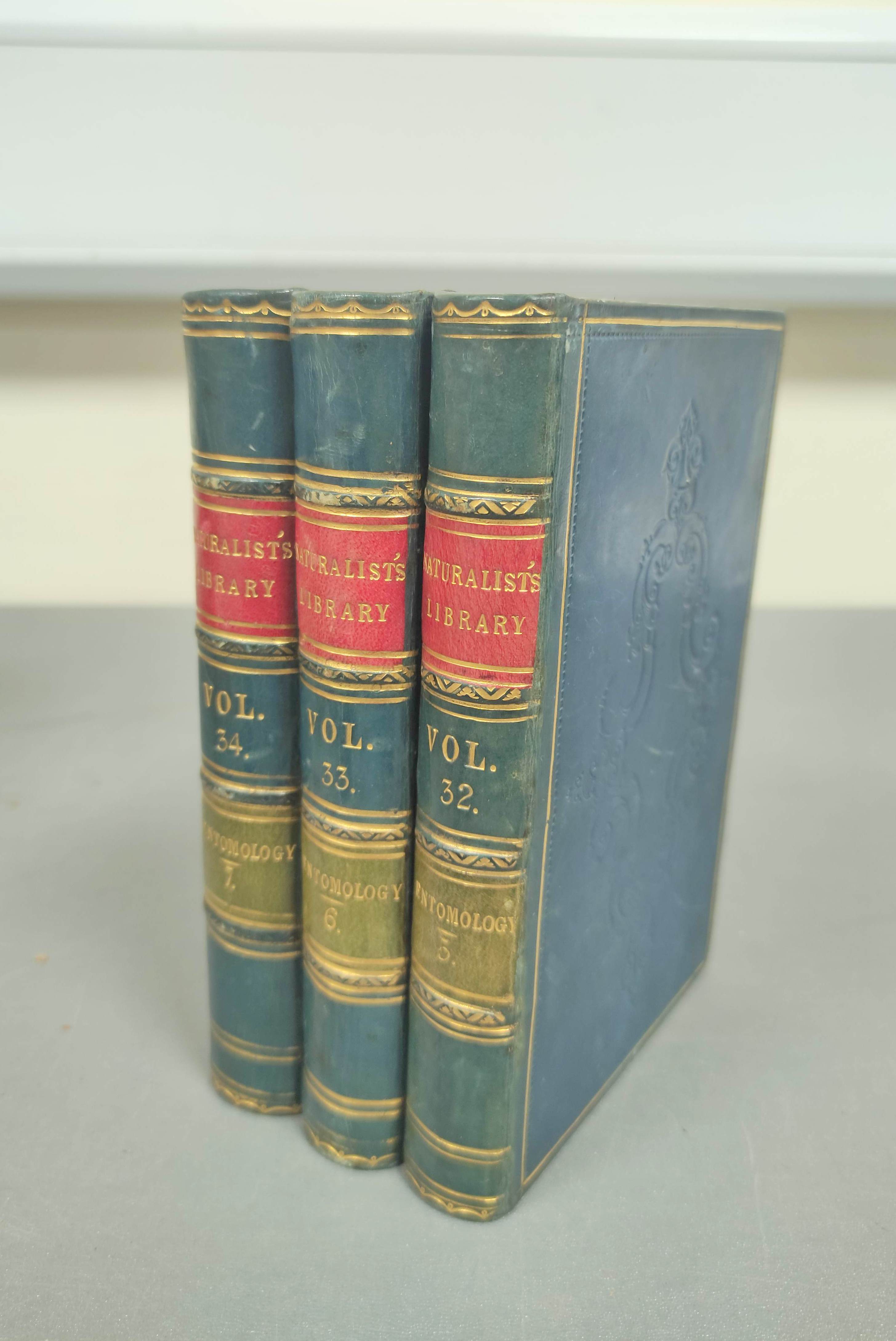 JARDINE SIR WILLIAM.  The Naturalist's Library. Vols. 32, 33 & 34 - Entomology (5, 6 & 7) re. exotic