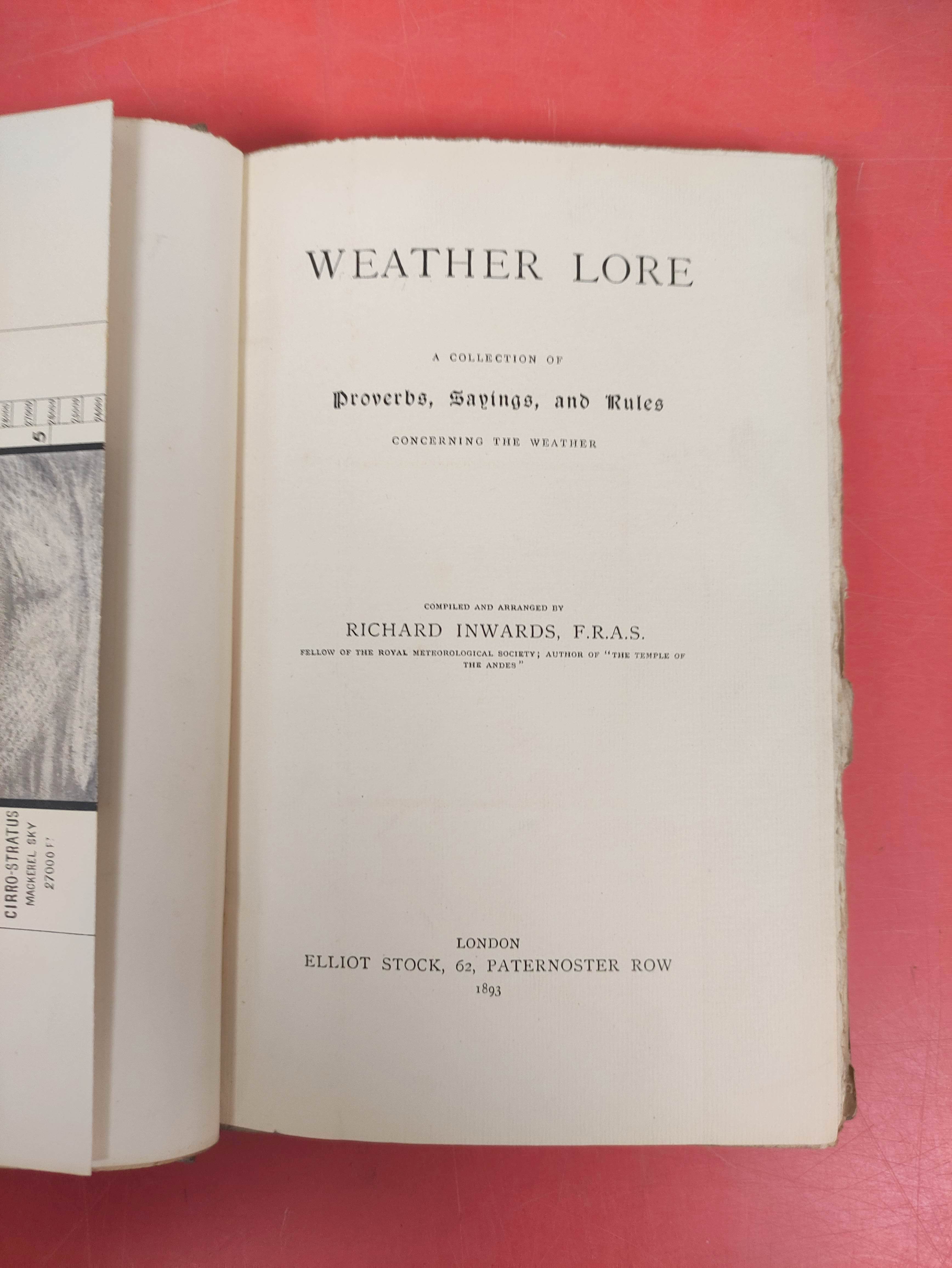 WORTHINGTON A. M.  A Study of Splashes. Photograph illus. Orig. green cloth gilt. 1908; also Richard - Image 3 of 13