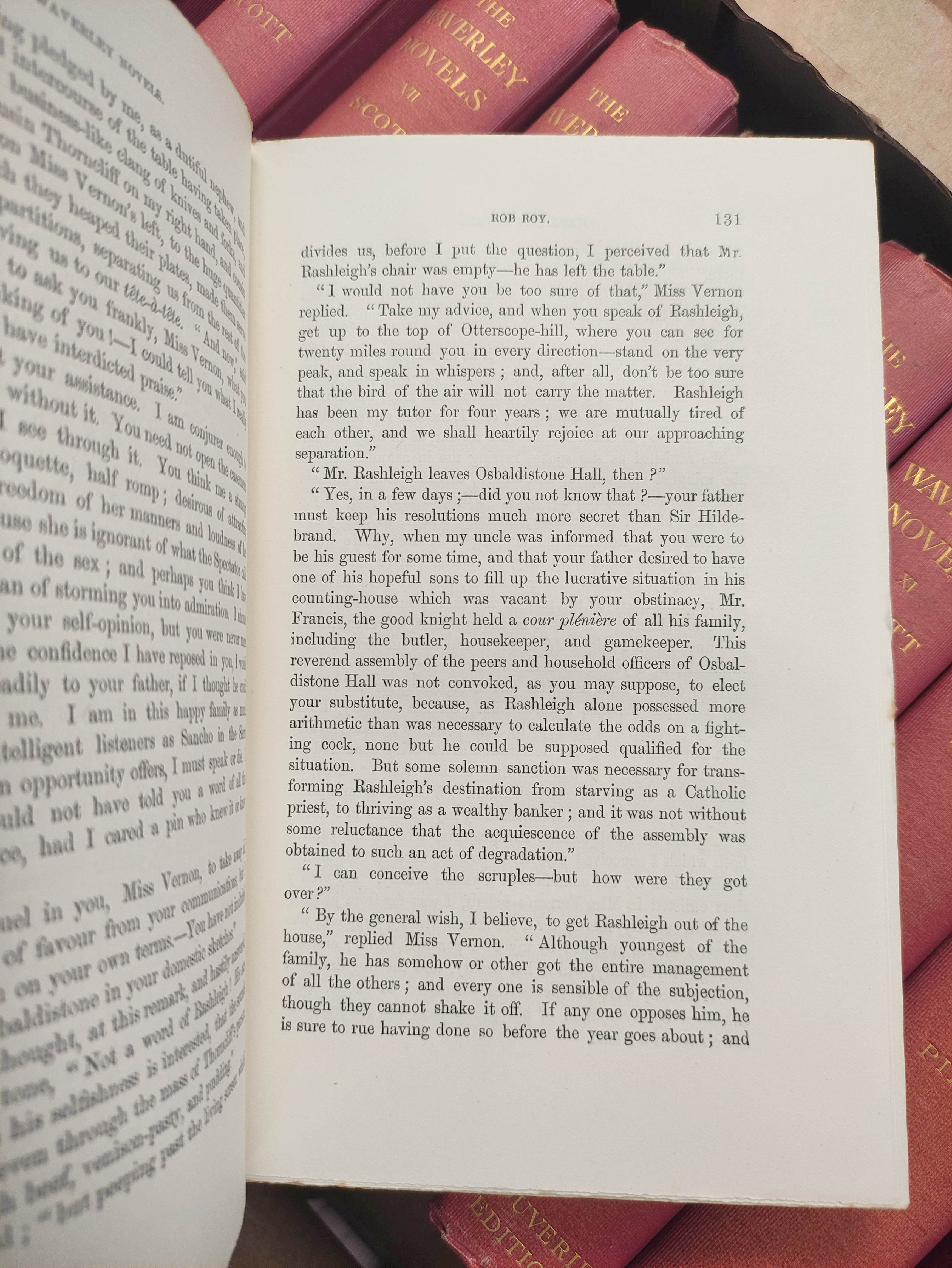 SCOTT SIR WALTER.  The Waverley Novels. The set of 25 vols. Frontis & eng. titles. Red cloth, a good - Image 11 of 13