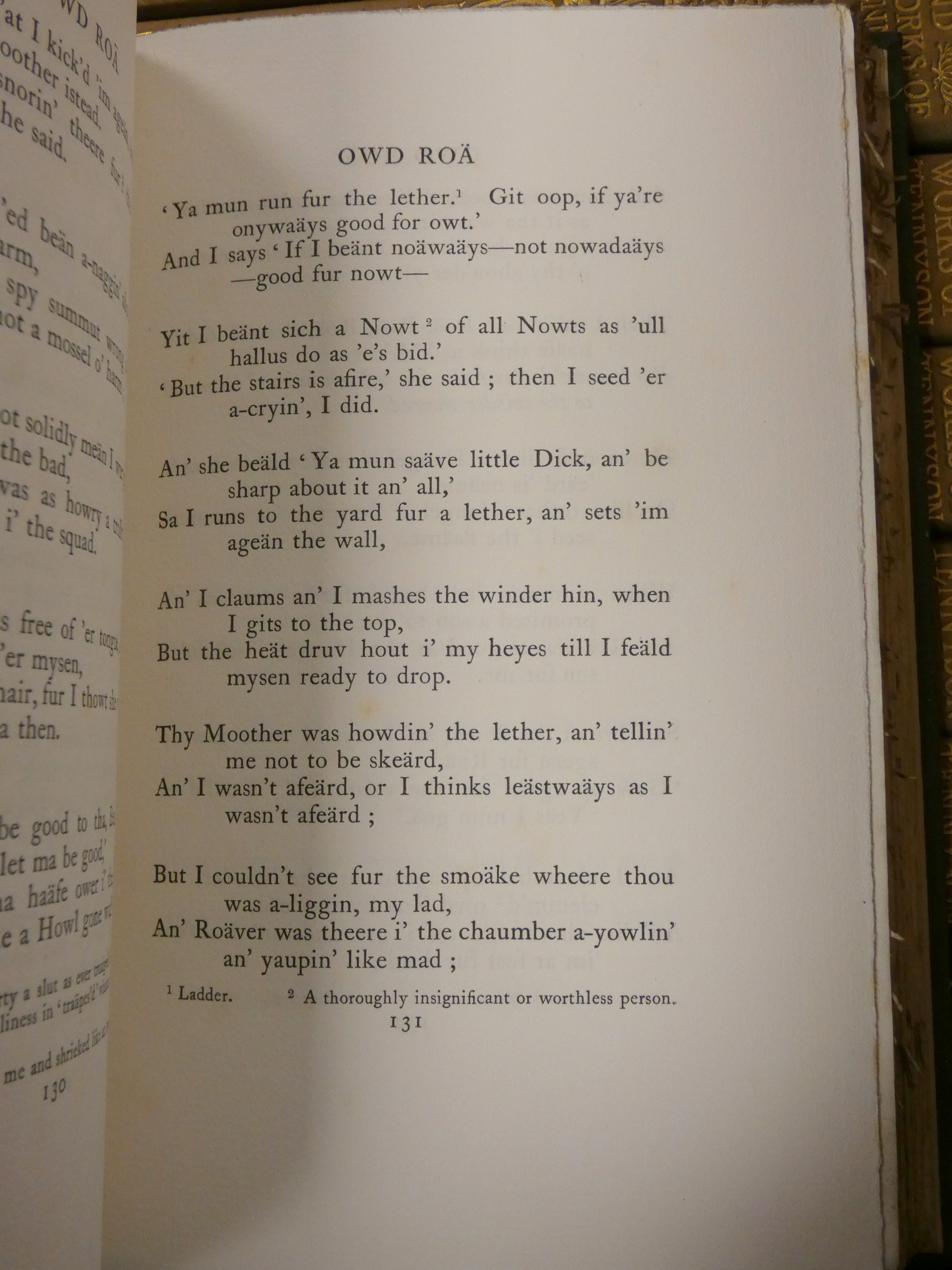 TENNYSON LORD.  The Life & Works. Edition Deluxe. The set of 12 vols. Frontis. Orig. green cloth, - Image 16 of 17