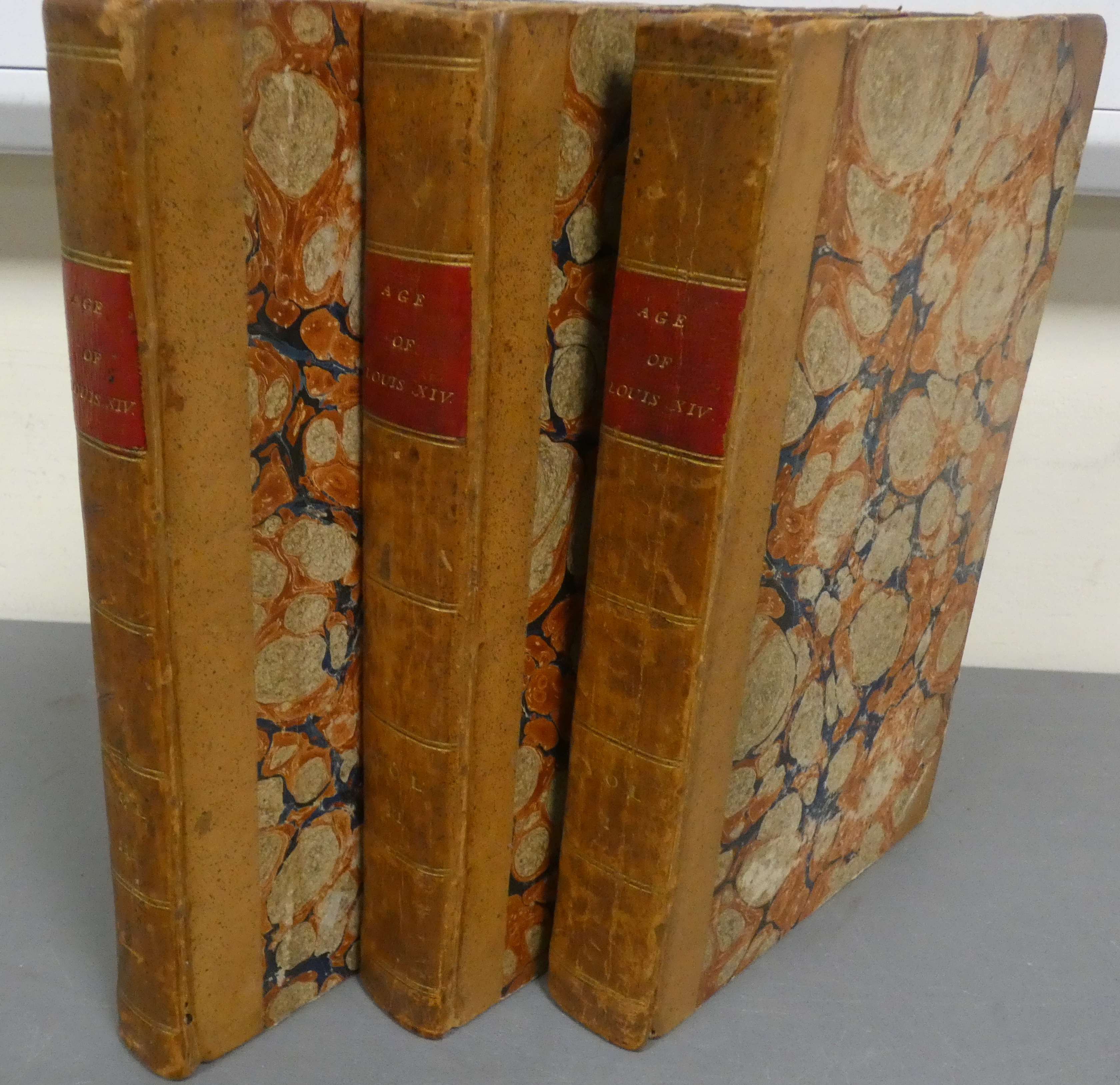 DE VOLTAIRE.  The Age of Louis XIV to Which is Added an Abstract of the Age of Louis XV. 3 vols.