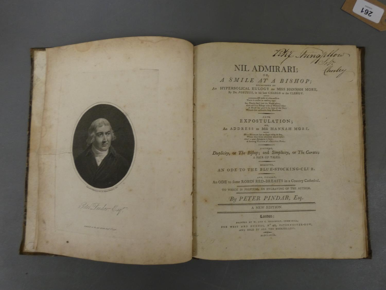 (MORE HANNAH).  Coelebs in Search of a Wife. 2 vols. Half calf, marbled brds., internal foxing & - Image 2 of 3