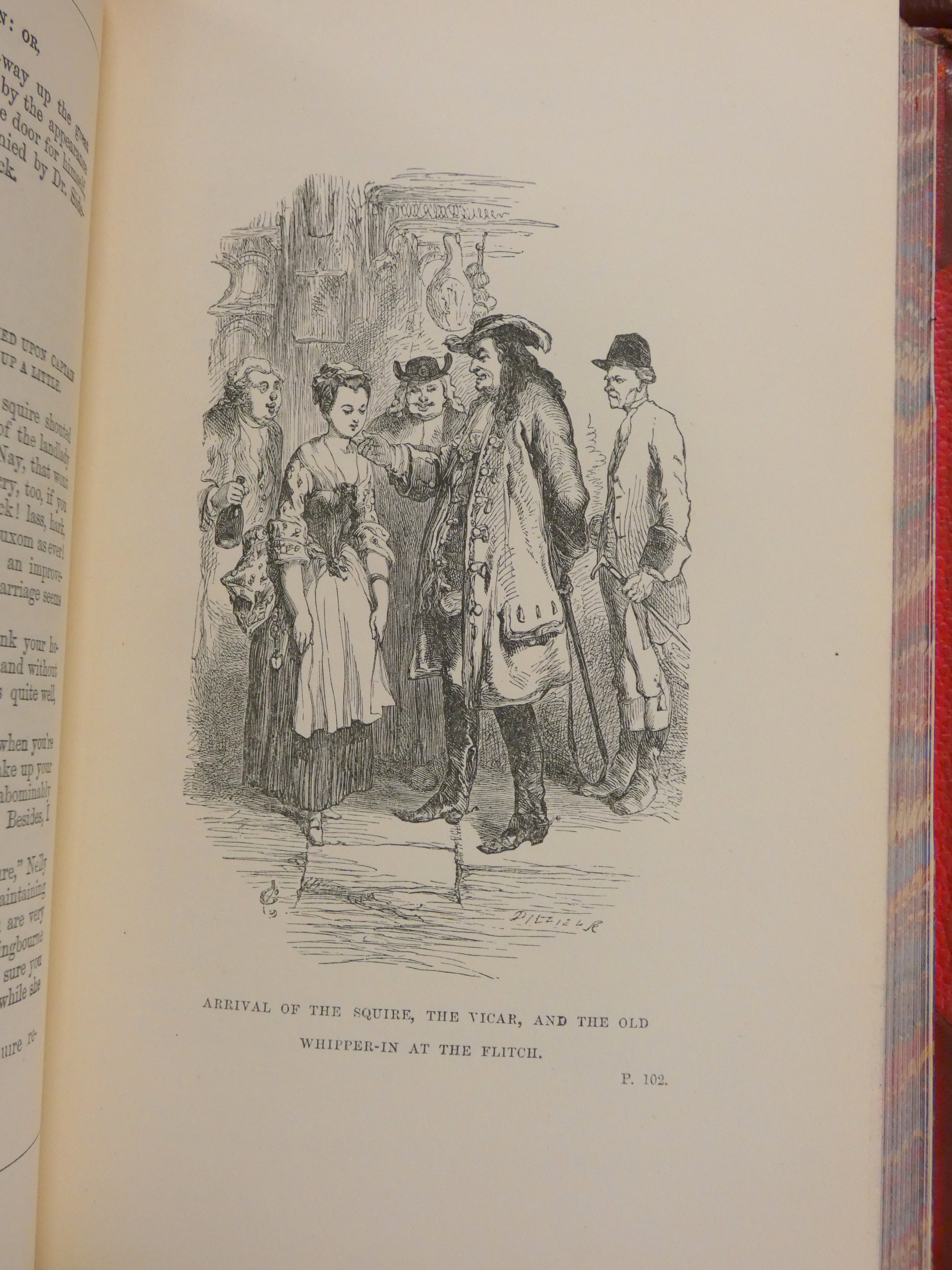 AINSWORTH W. HARRISON.  Works. 16 vols. Illus. Uniform half red morocco. Routledge, n.d. - Image 10 of 13