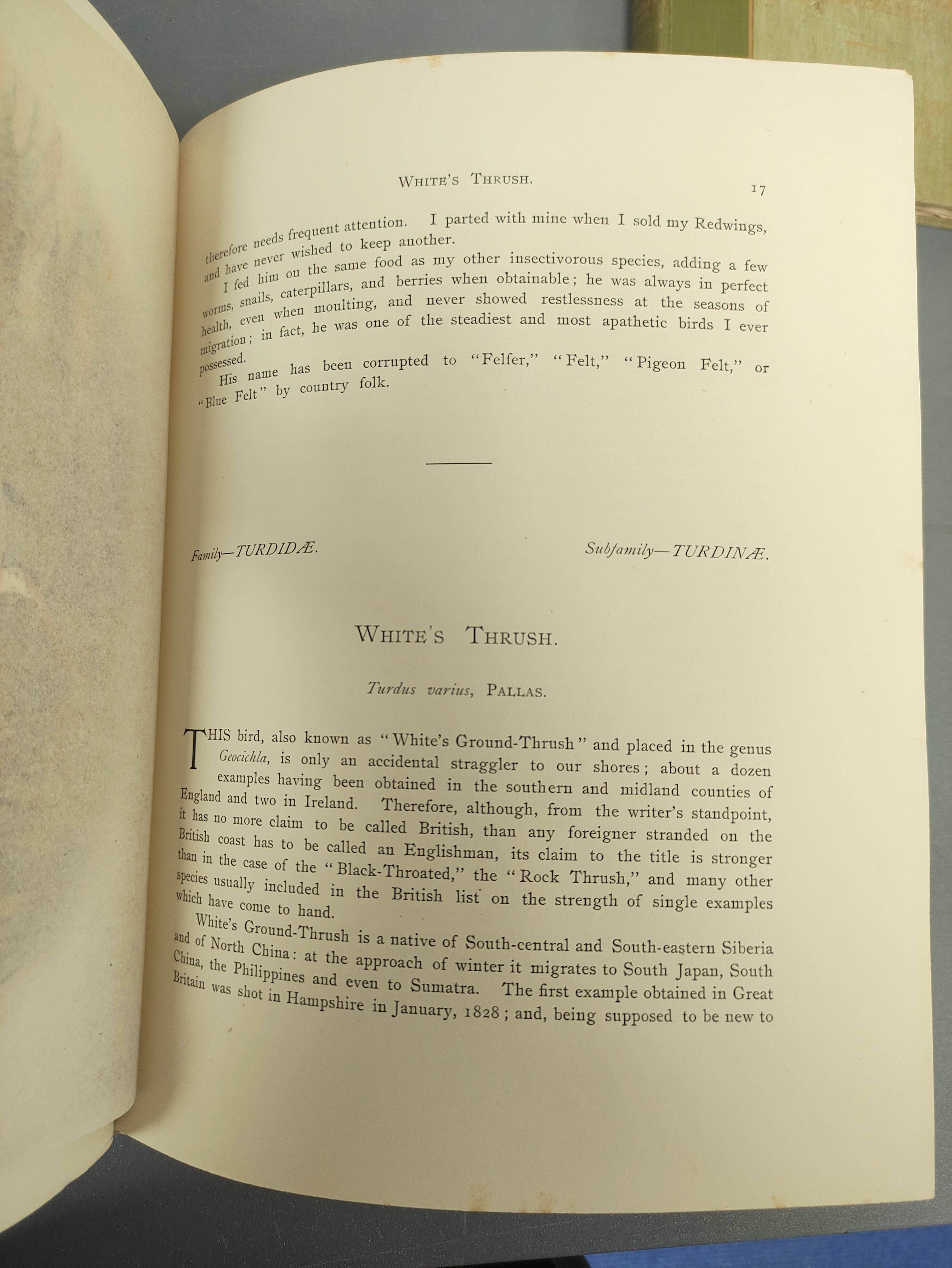 BUTLER A. G.  Birds of Great Britain & Ireland. 2 vols. Good col. plates by H. Gronvold & F. W. - Image 10 of 17