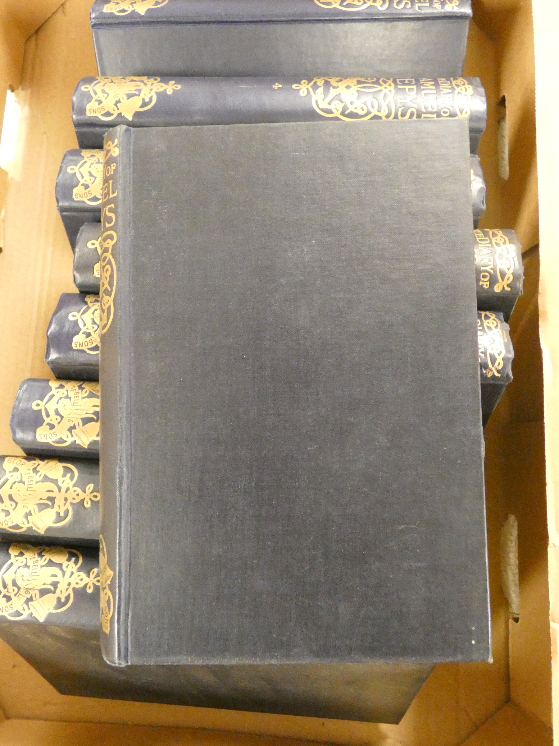 PEPYS SAMUEL.  The Diary with Pepysiana & Index, ed. by H. B. Wheatley. 10 vols. Illus. Orig. blue - Image 2 of 8