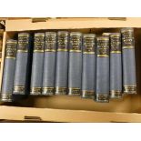 LOCKHART J. G.  Life of Sir Walter Scott. 10 vols. Frontis & illus. Orig. blue cloth with leather