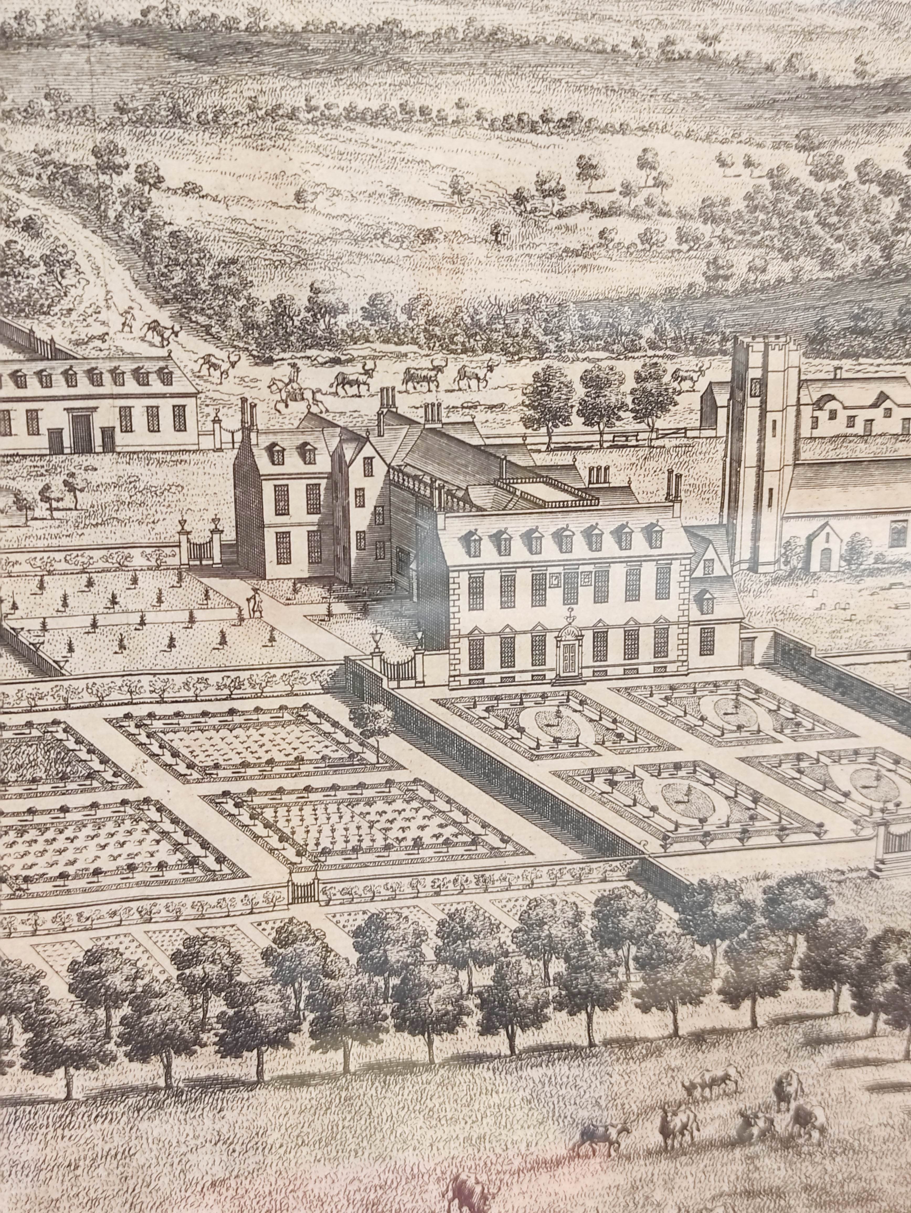 KIP JOHANNES.  Alveston, The Seat of Edward Hill Esquire. Good 18th cent. engraving, 36cm x 45cm, - Image 6 of 6