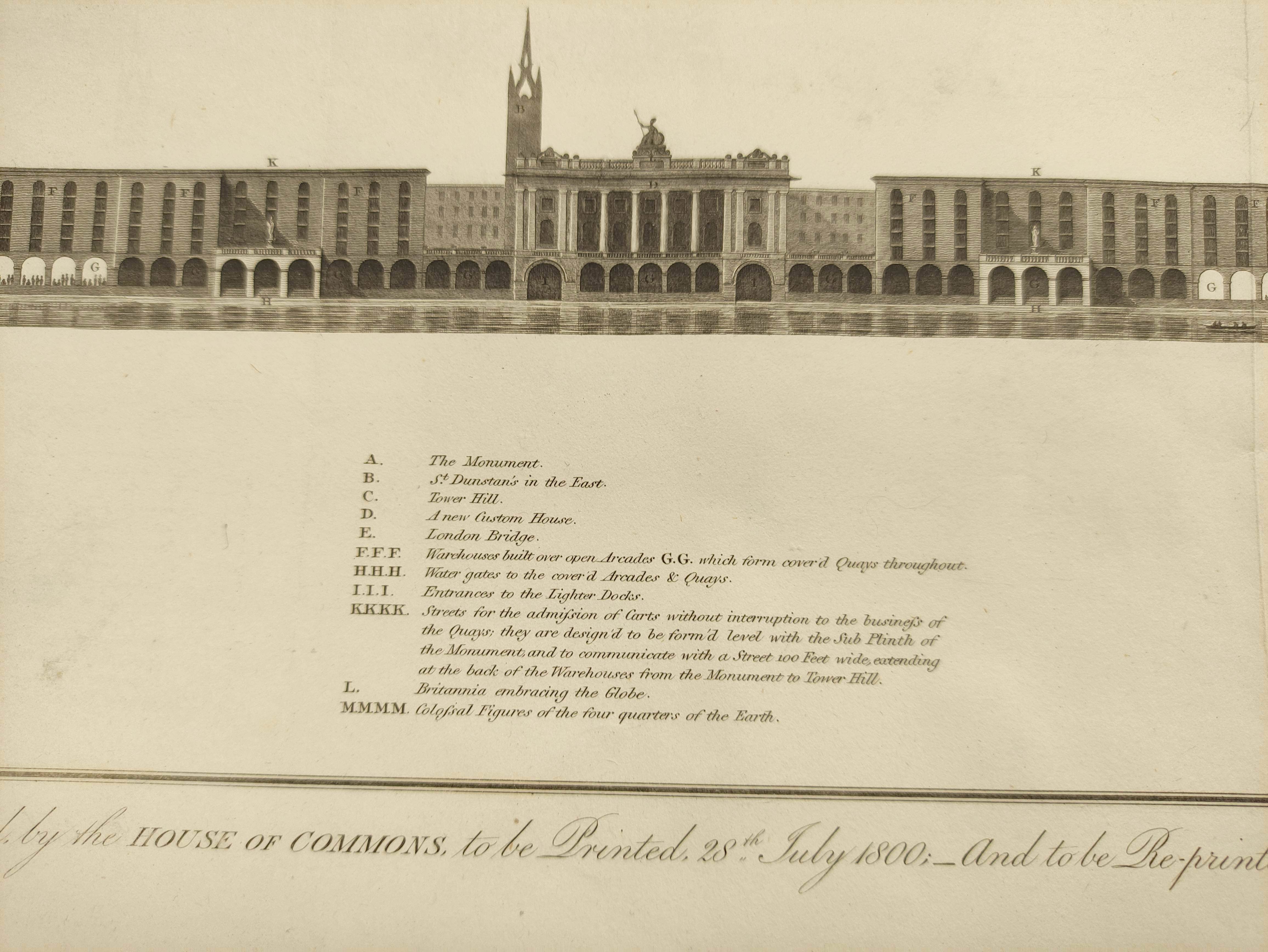 TELFORD & DOUGLASS.  2 engraved elevations & sections for London bridges; also 3 similar incl. - Image 7 of 13