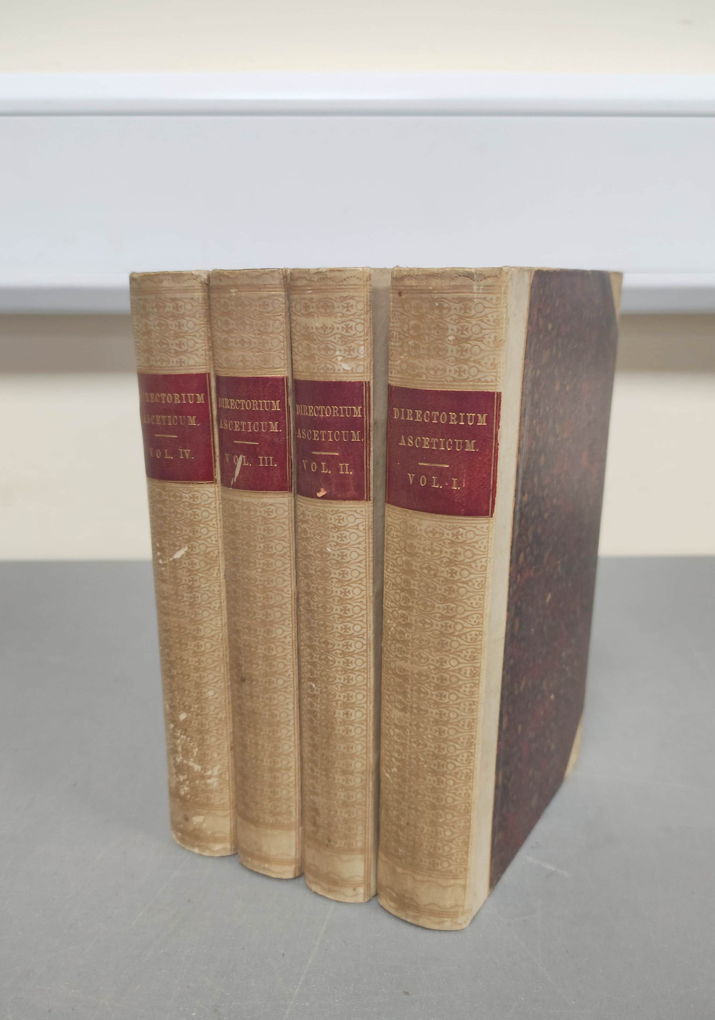 SCARAMELLO J. B.  Directorium Asceticum. 4 vols. Half vellum. Louvain, 1848.