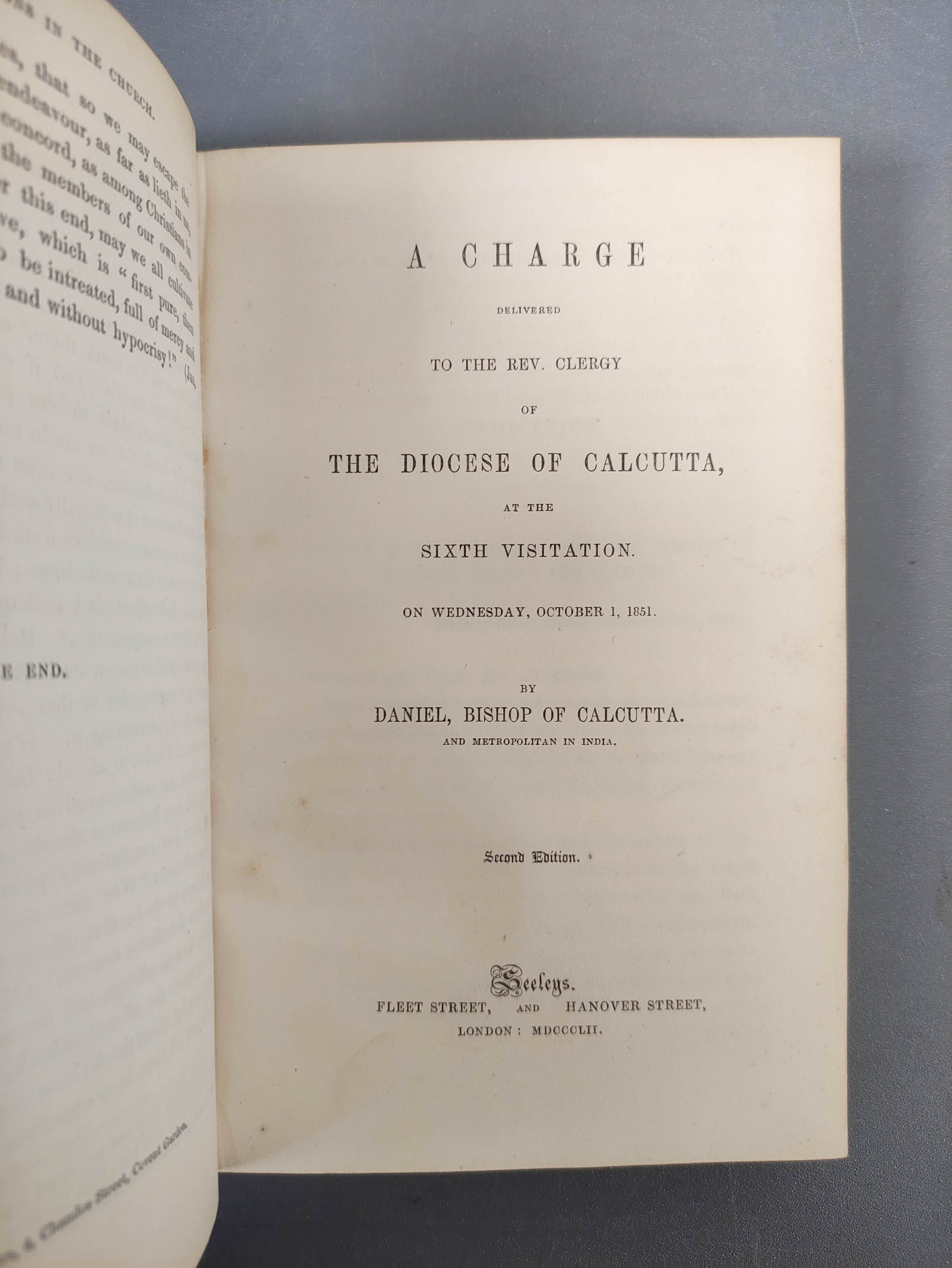 Sermons & Tracts.  Charges by Bishops incl. Melbourne, 1852, Calcutta, 1852 & Calcutta, Madras, - Image 5 of 11