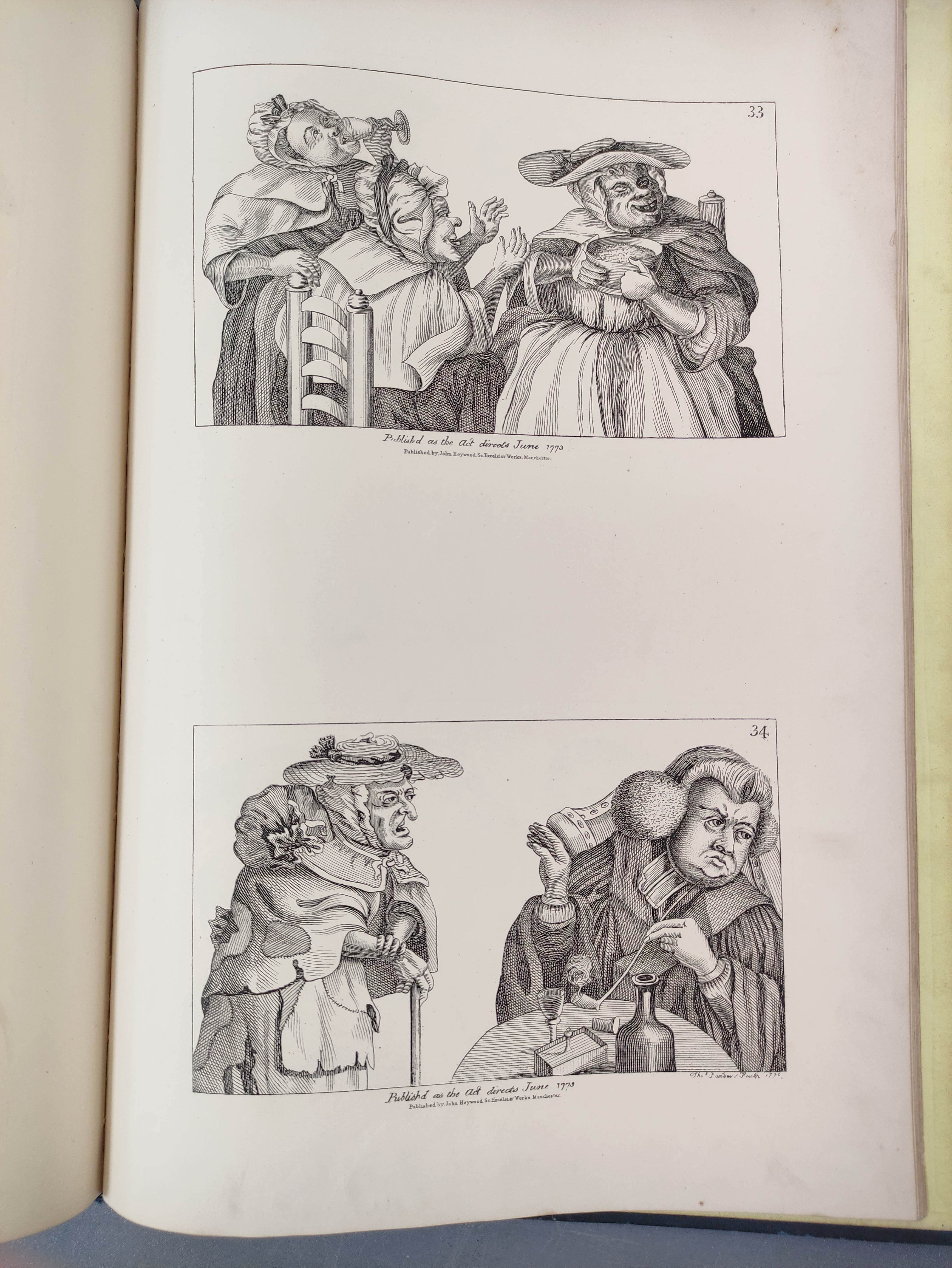 (COLLIER JOHN).  Tim Bobbin's Human Passions Delineated. Eng. frontis, title & 44 illus. Folio. - Image 11 of 13