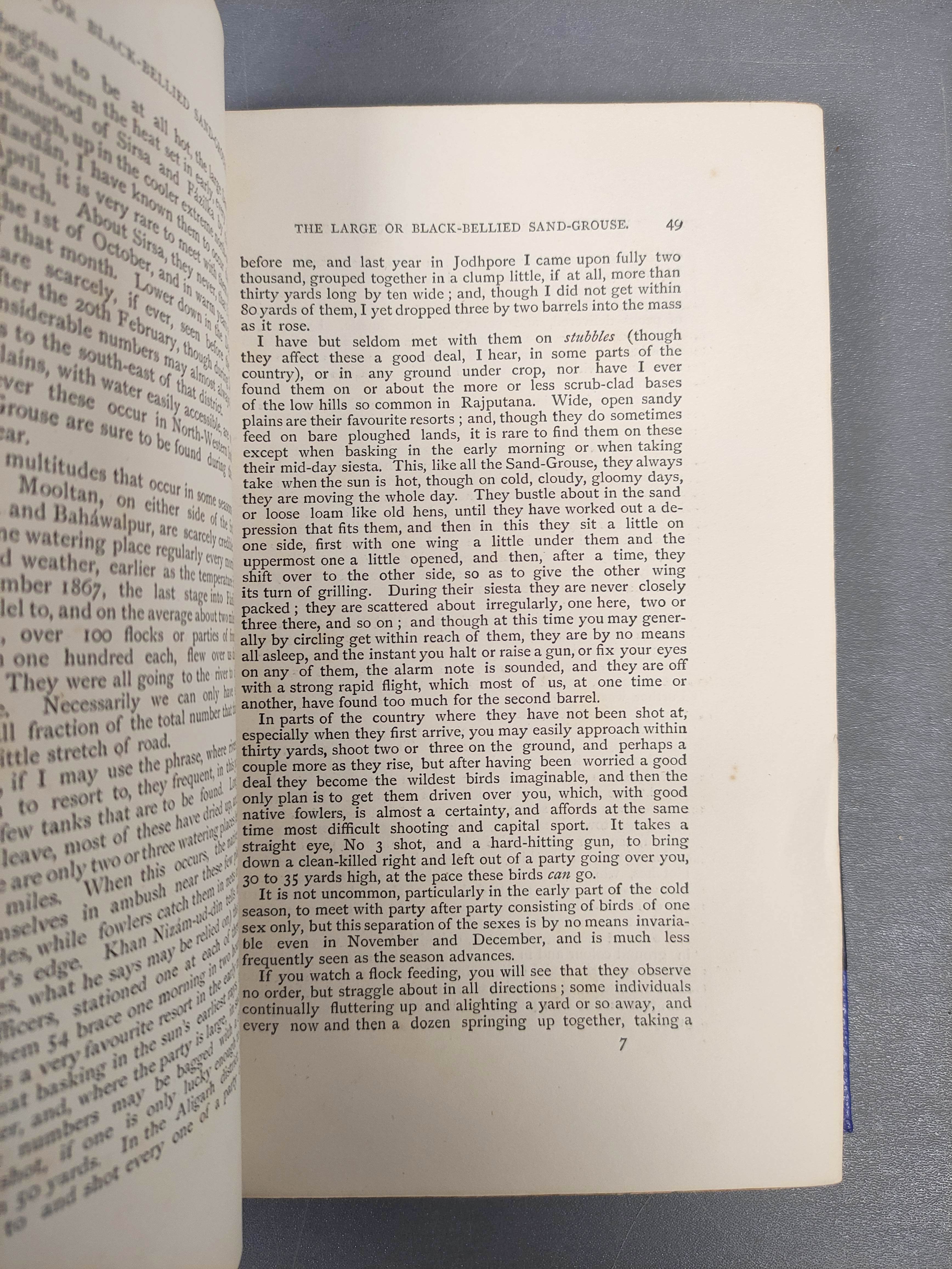 HUME A. O. & MARSHALL C. H. T. (Pubs).  The Game Birds of India, Burma & Ceylon. 3 vols. Eng. - Image 6 of 11