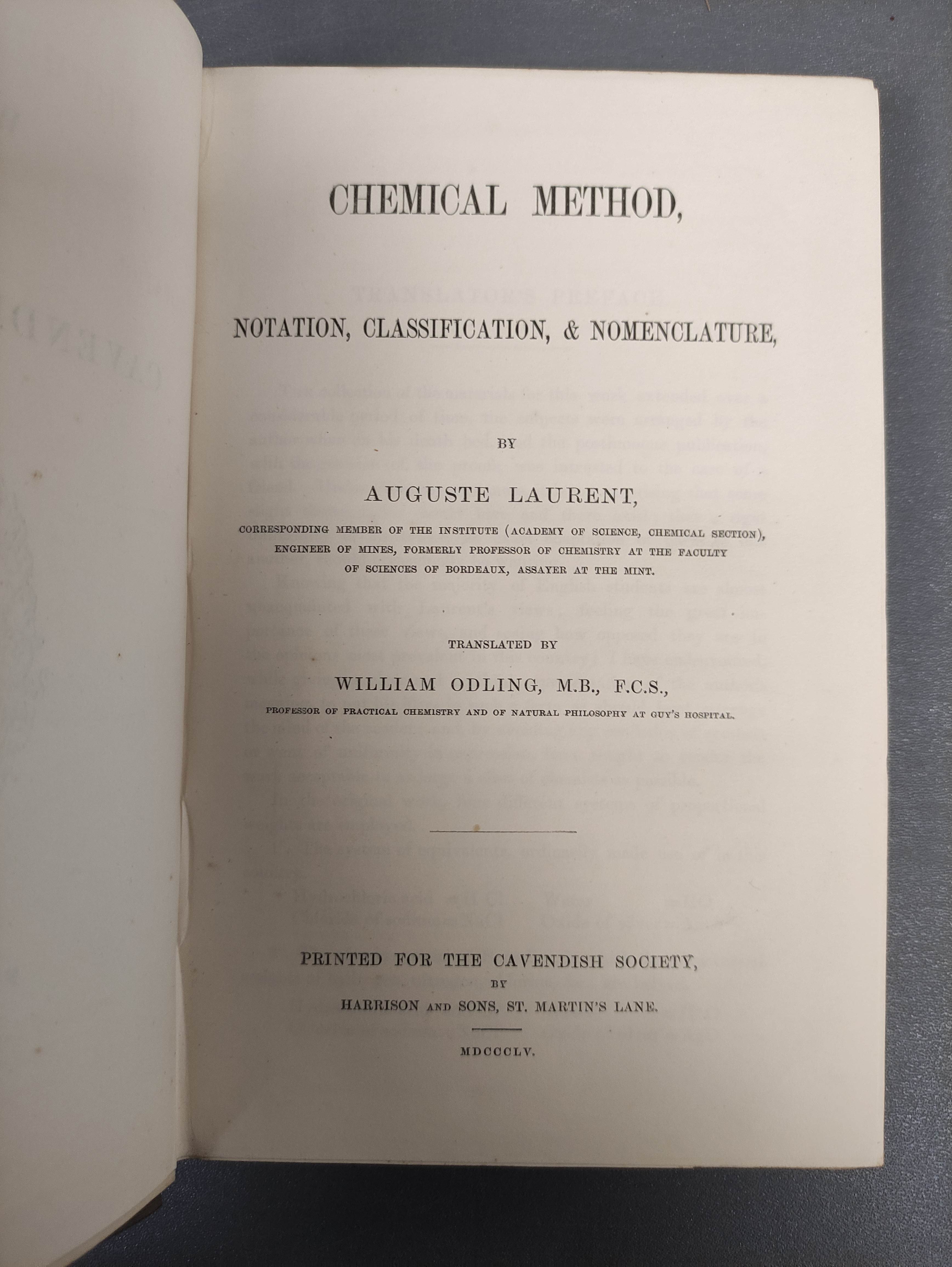 LEHMANN C. G.  Physiological Chemistry. 3 vols. Orig. green cloth. Cavendish Society, 1851-1854; - Image 9 of 12