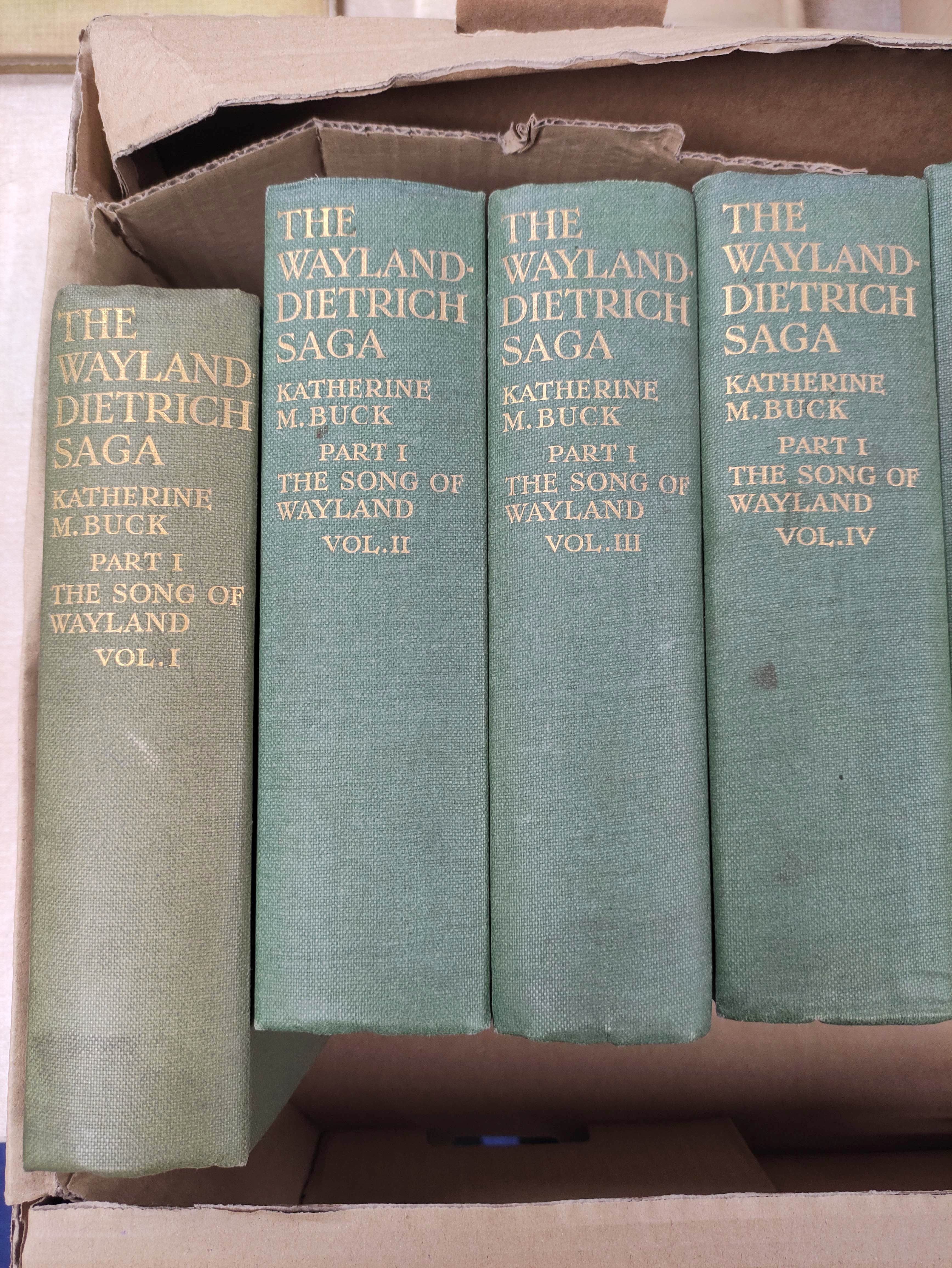 BUCK KATHERINE M.  The Wayland-Dietrich Saga, Part 1, The Song of Wayland. 8 vols. plus index vol. - Image 2 of 11