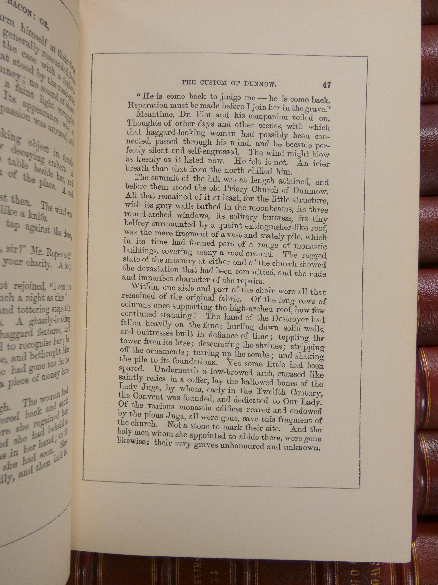 AINSWORTH W. HARRISON.  Works. 16 vols. Illus. Uniform half red morocco. Routledge, n.d. - Image 9 of 13