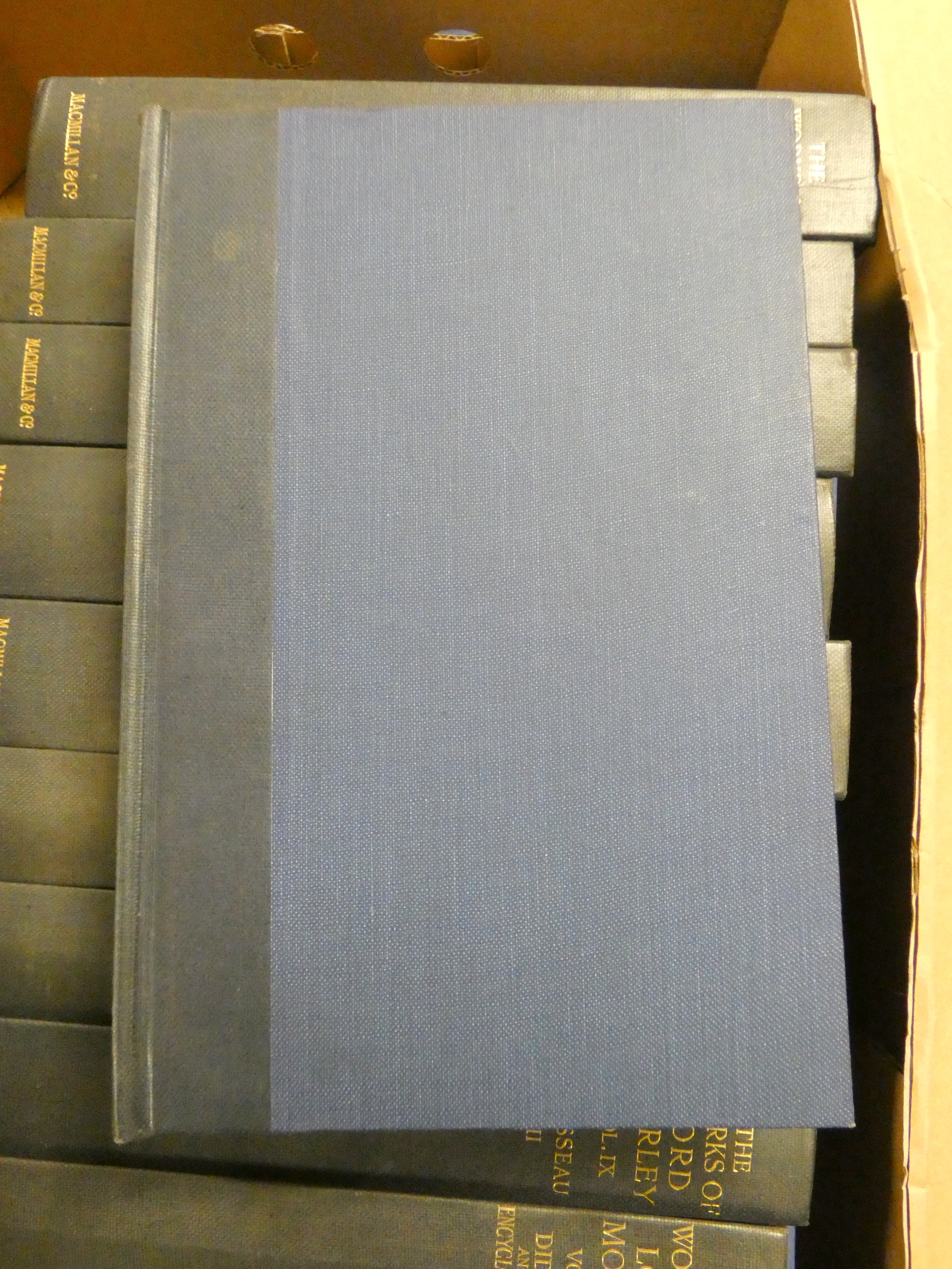MORLEY JOHN.  The Works. Edition Deluxe. The set of 15 vols. Frontis. Two tone blue cloth. 1921. - Image 5 of 10