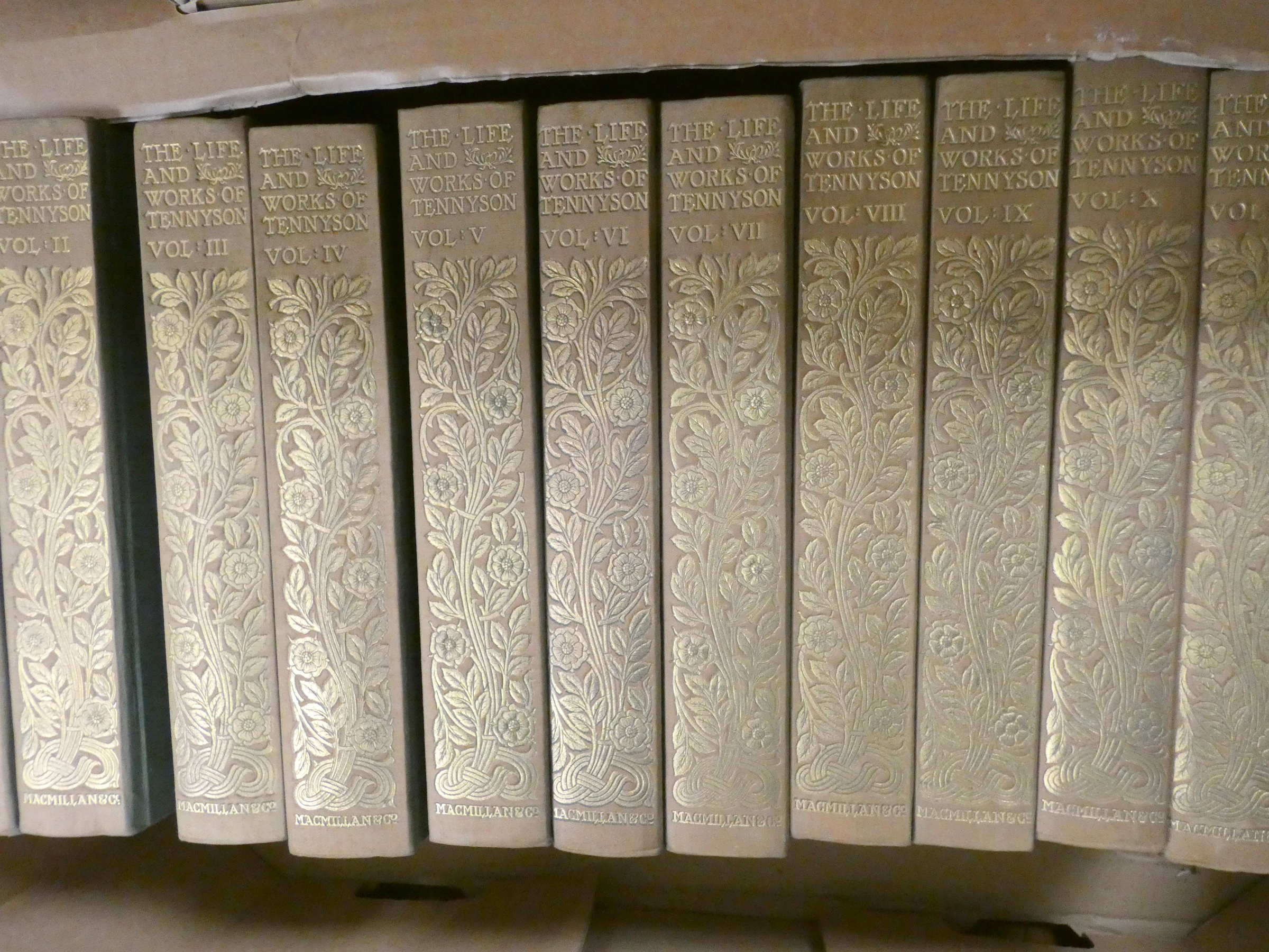 TENNYSON LORD.  The Life & Works. Edition Deluxe. The set of 12 vols. Frontis. Orig. green cloth, - Image 3 of 17