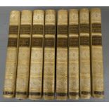 GUIZOT M.  Historical Works, French Text. 8 vols. Uniform vellum, gilt backs, by James Hayday.