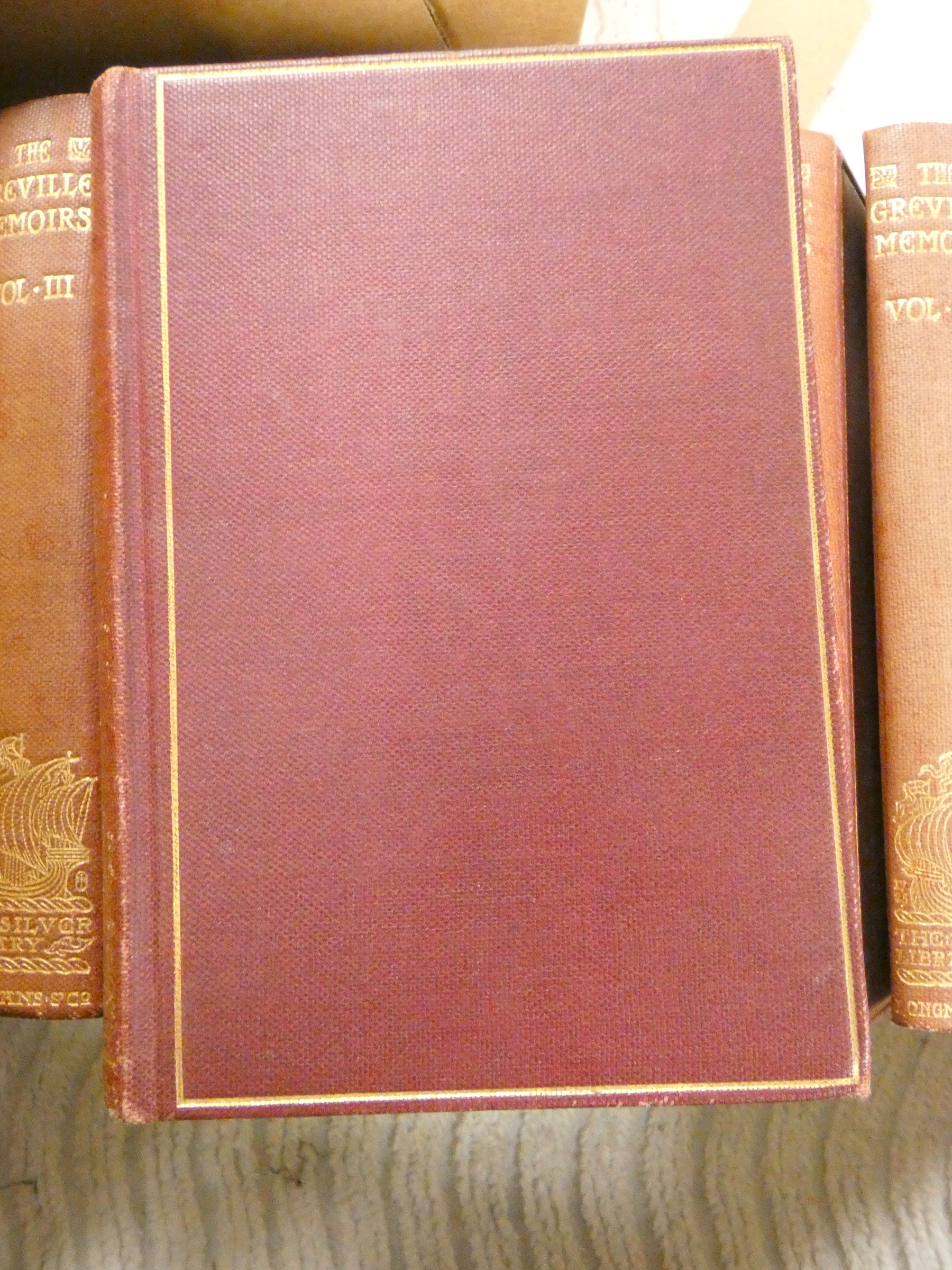 GREVILLE C. C. F.  The Greville Memoirs, ed. by Henry Reeve. 8 vols. Port. frontis, Orig. maroon - Image 2 of 7