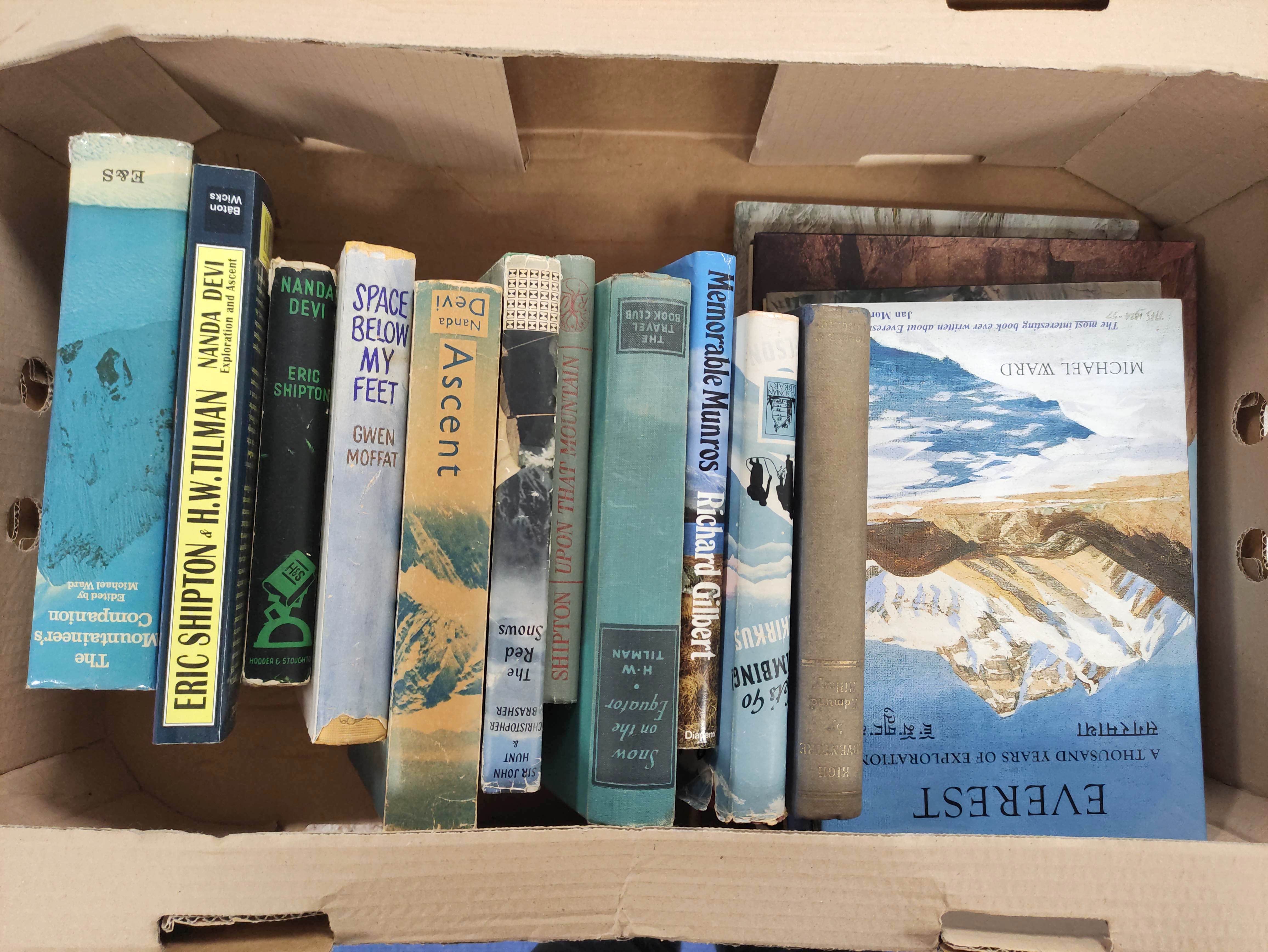 Climbing & Mountaineering.  A carton of various vols.