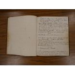 BRADDALL (?) MRS RALPH. Receipt Book. Manuscript cookery recipe book. Quarto. Well worn calf. From