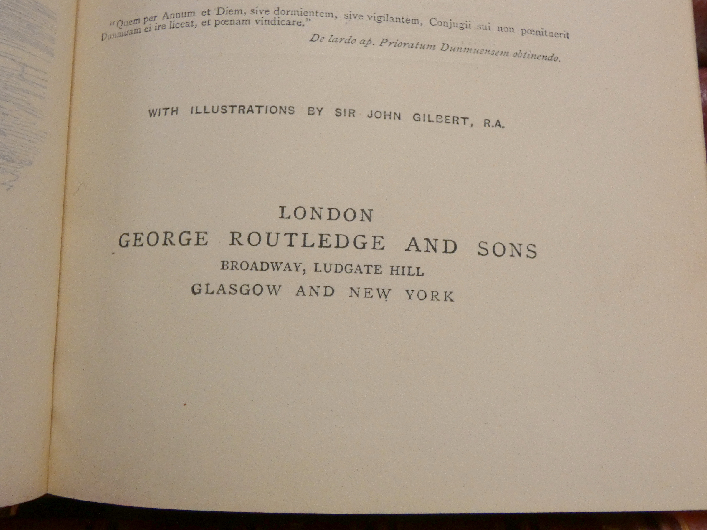 AINSWORTH W. HARRISON.  Works. 16 vols. Illus. Uniform half red morocco. Routledge, n.d. - Image 7 of 13