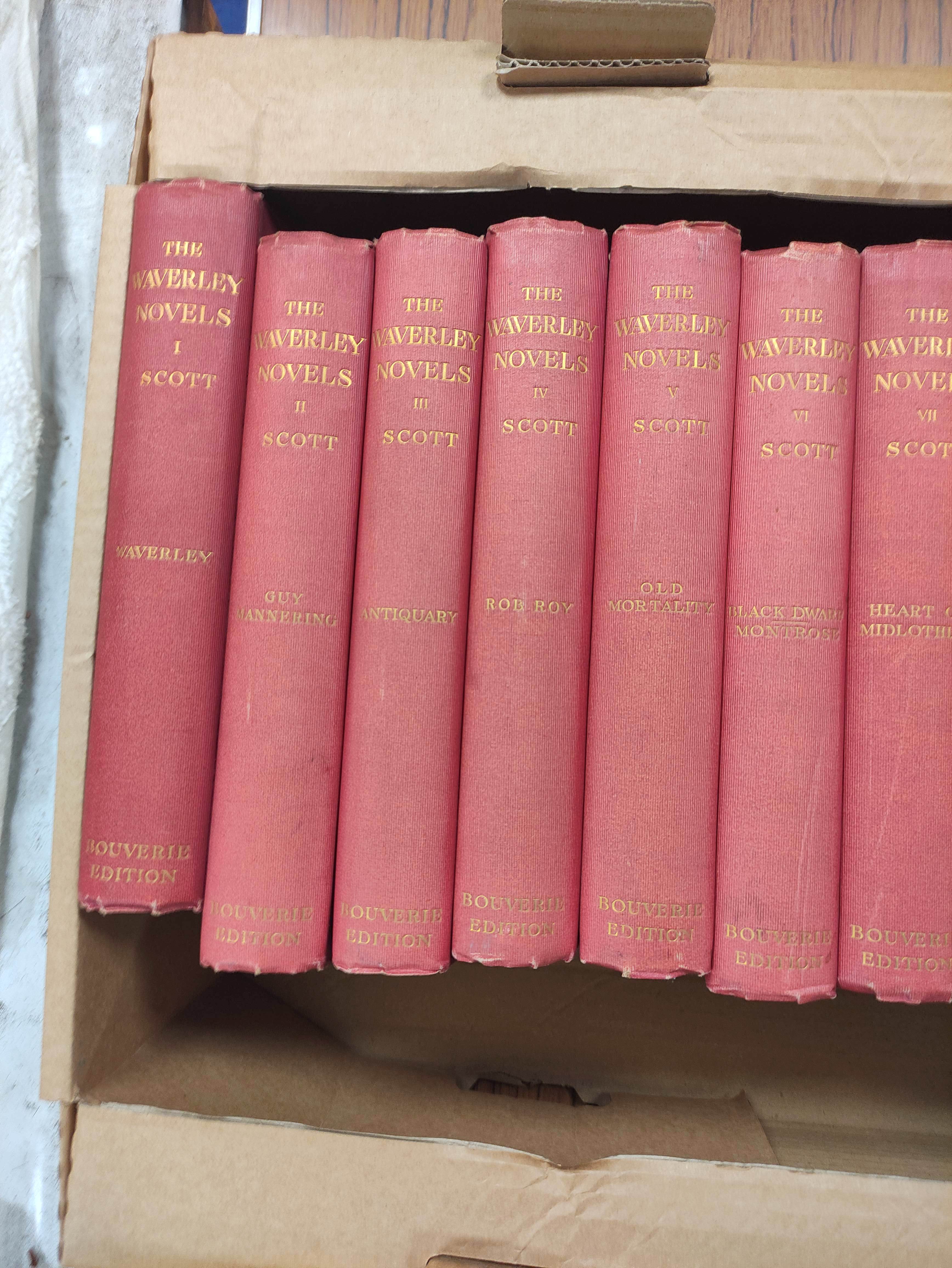 SCOTT SIR WALTER.  The Waverley Novels. The set of 25 vols. Frontis & eng. titles. Red cloth, a good - Image 4 of 13