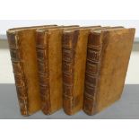 JOHNSON SAMUEL.  The Lives of the Most Eminent English Poets. 4 vols. Eng. frontis. Old calf, rubbed