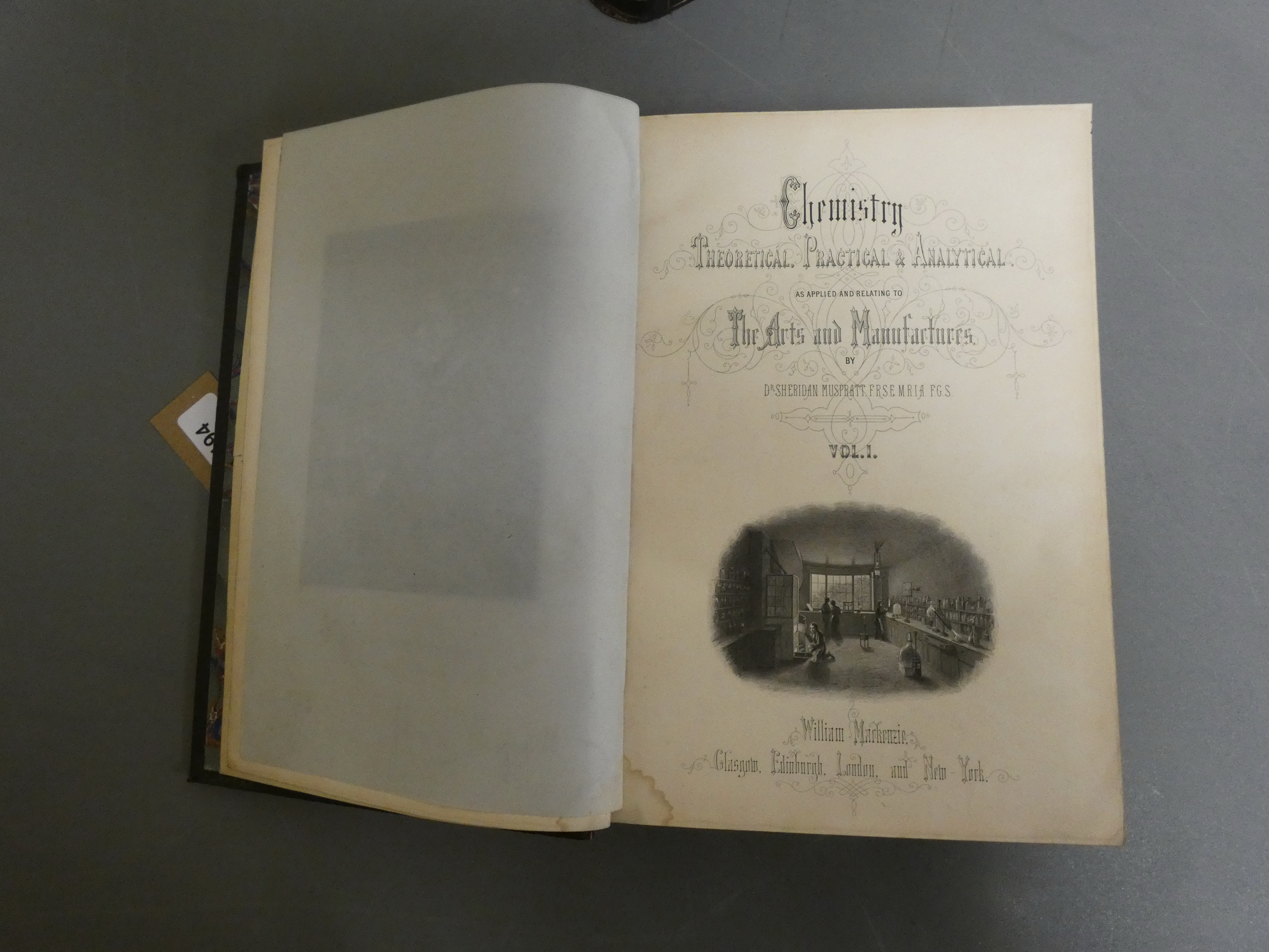 MUSPRATT SHERIDON.  Chemistry ... As Applied & Relating to the Arts & Manufactures. 2 vols. Eng. - Image 3 of 3