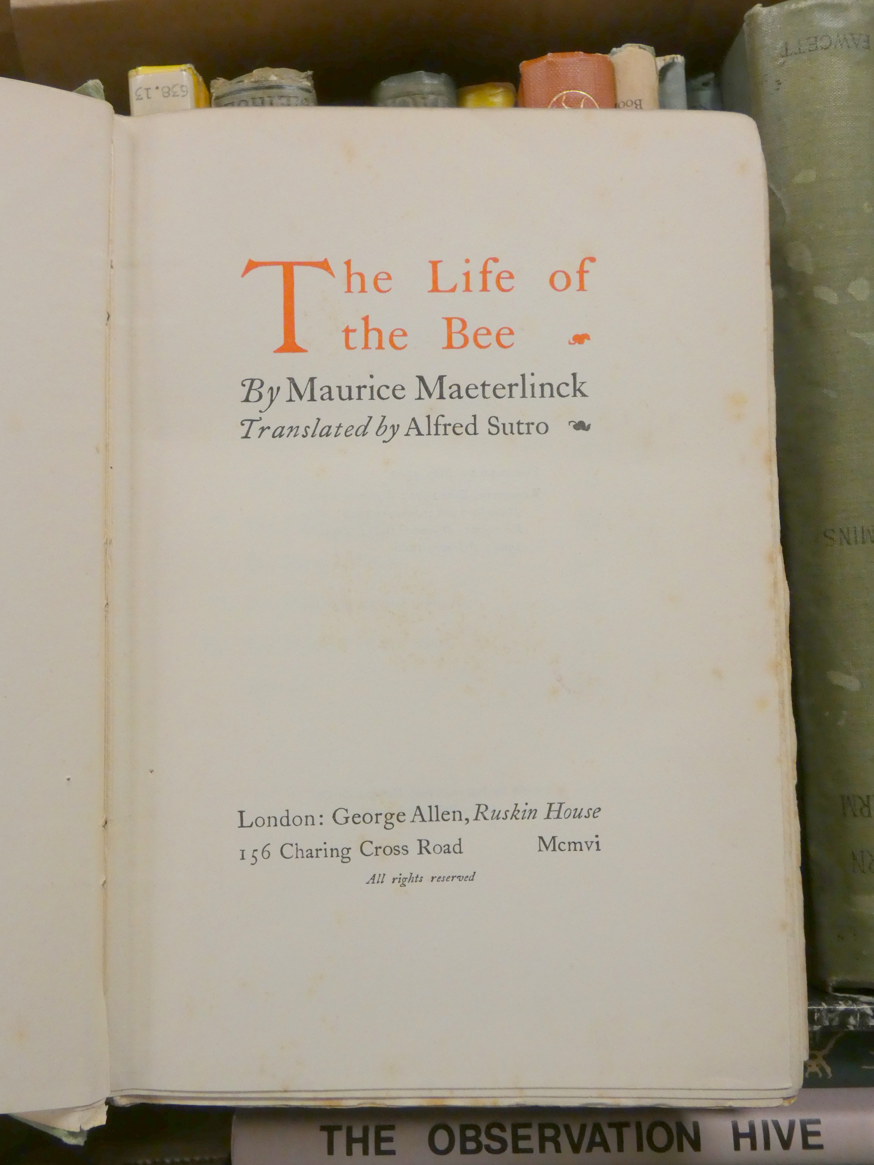 Bees & Beekeeping.  A carton of various vols. - Image 3 of 6