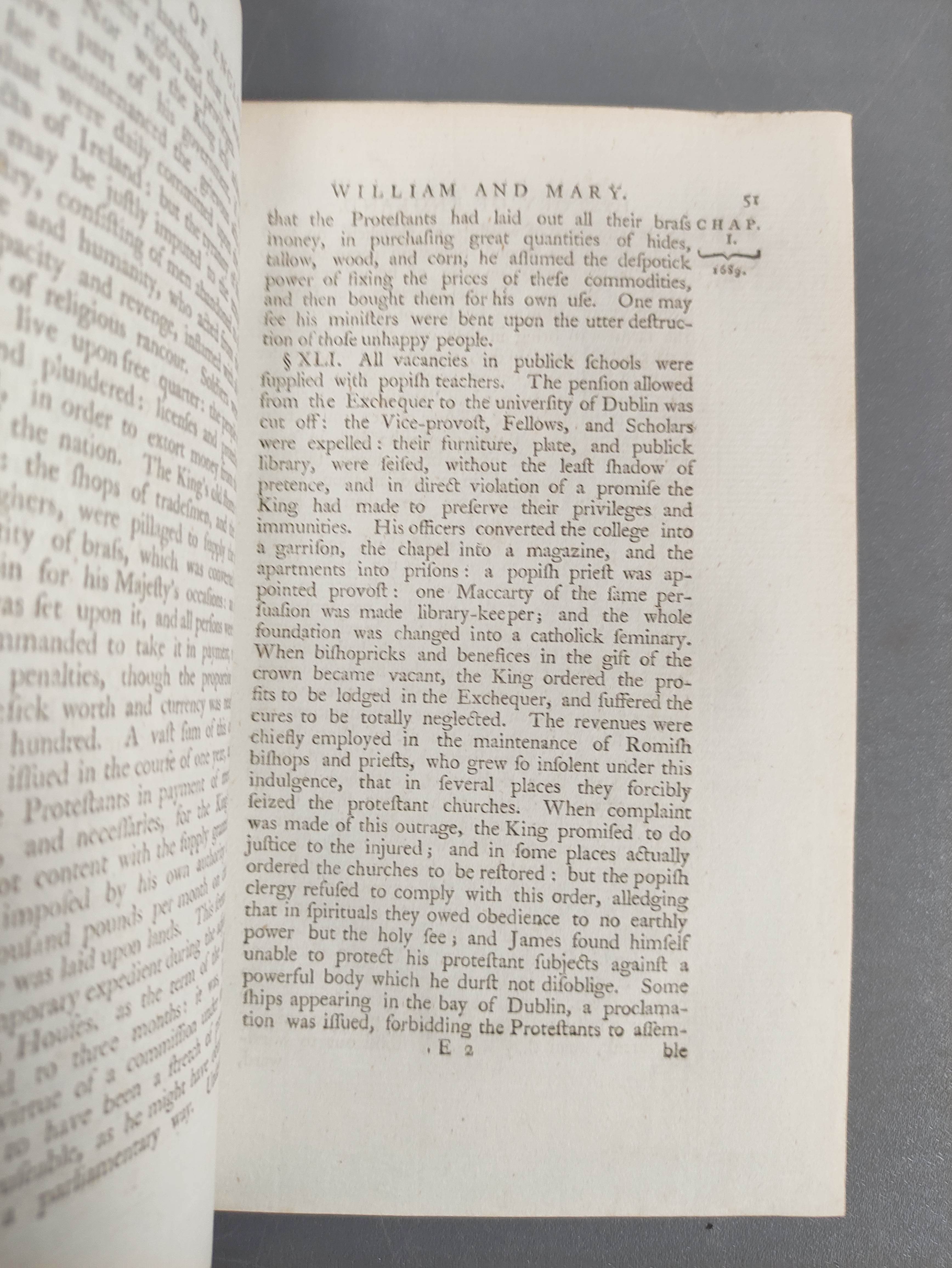 SMOLLETT TOBIAS.  The History of England from the Revolution to the Death of George the Second. 5 - Image 6 of 7