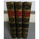 WILSON PROF.  Tales of the Borders. 6 vols. in three. Plates & illus. Quarto. Half dark calf with