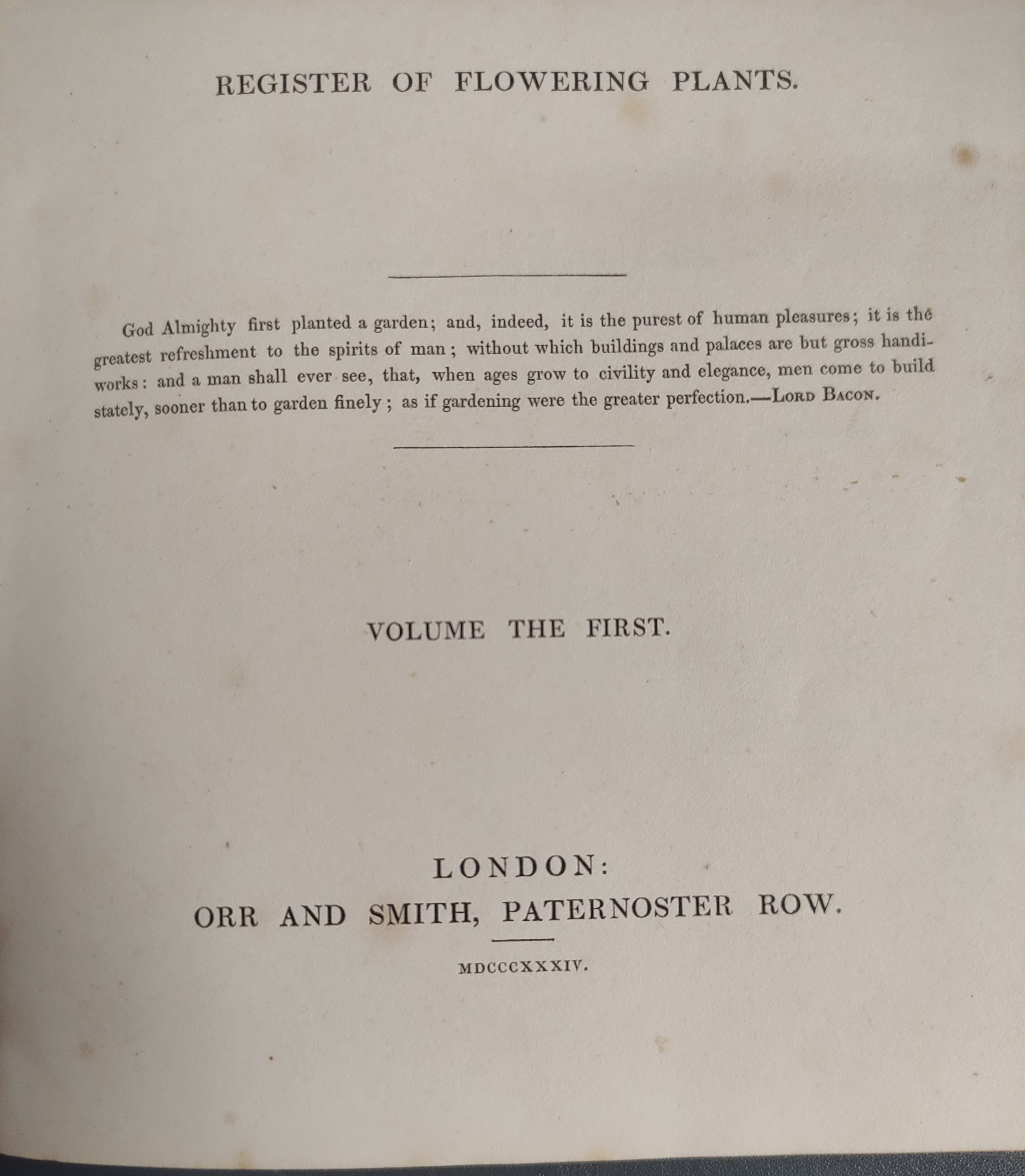 PAXTON JOSEPH.  Paxton's Magazine of Botany. Vols. 1 to 4. 151 hand col. plates plus text illus. - Image 5 of 11