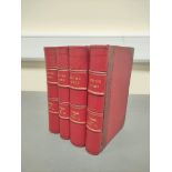 YARRELL WILLIAM.  A History of British Birds. 4 vols. Many eng. illus. Half red morocco, neatly