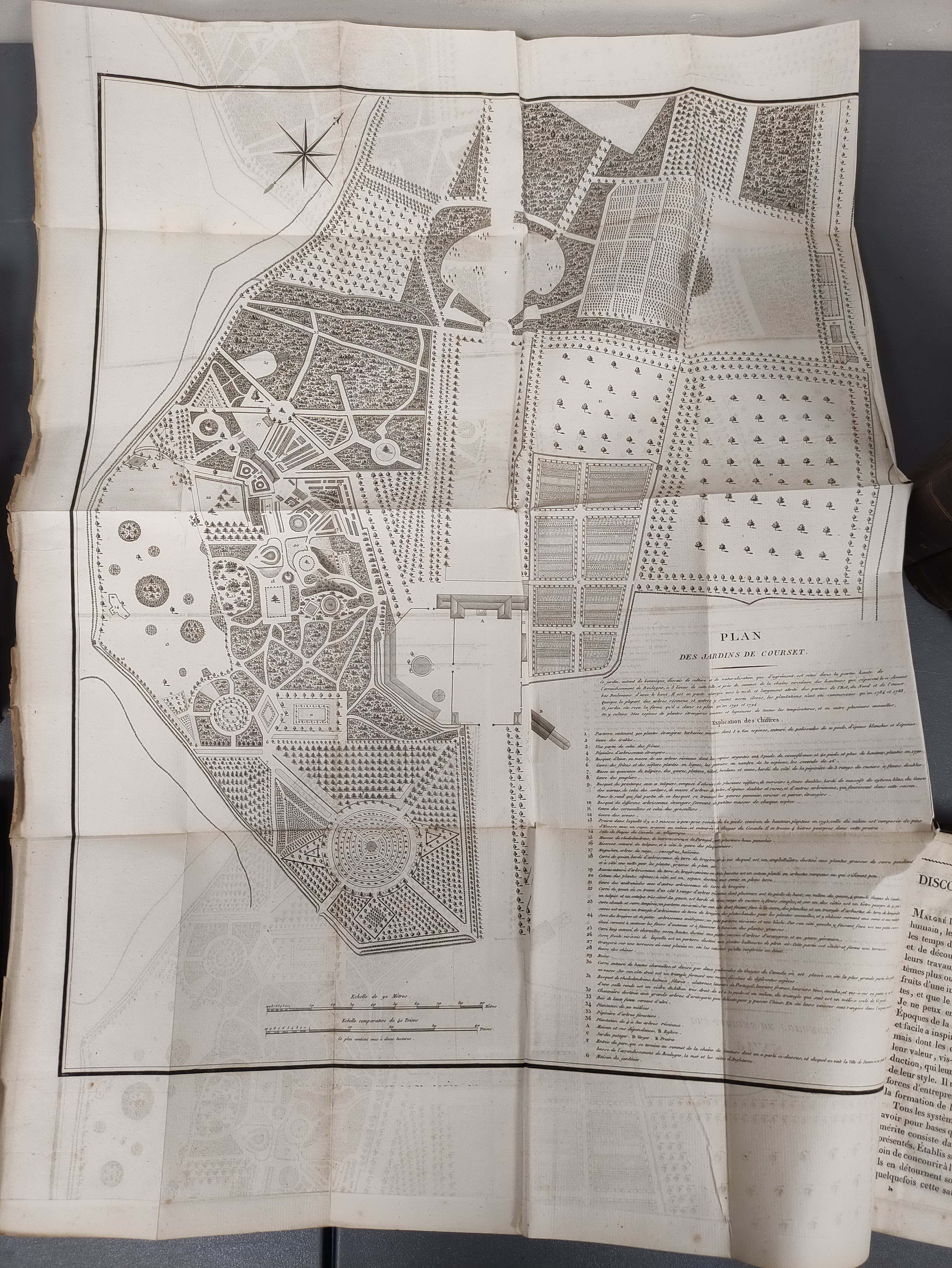 DU MONT DE COURSET G. L. M.  Le Botaniste Cultivateur. Vols. 1, 2, 3, & 7. Fldg. eng. plan. Qtr. - Image 5 of 11