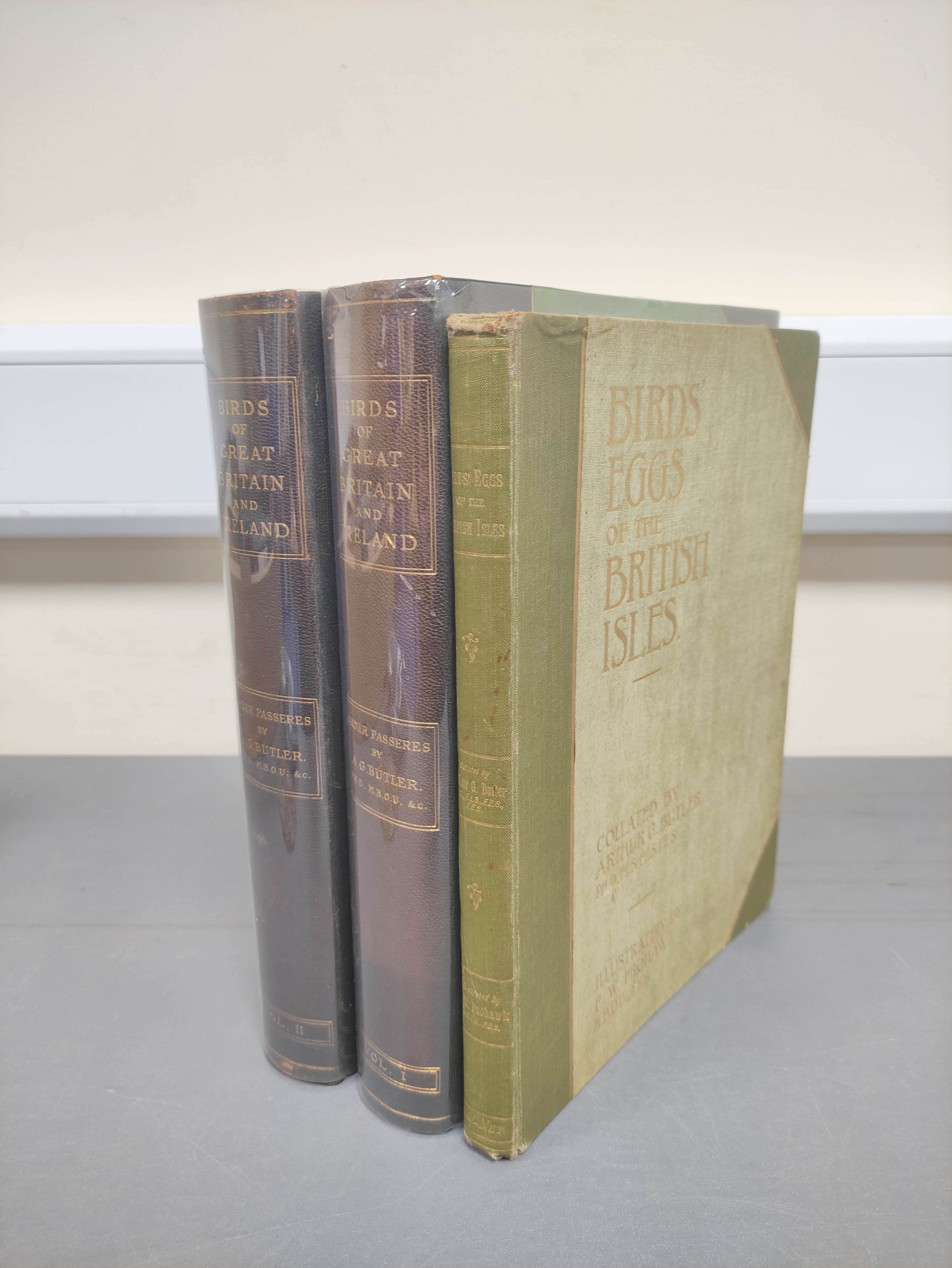 BUTLER A. G.  Birds of Great Britain & Ireland. 2 vols. Good col. plates by H. Gronvold & F. W.