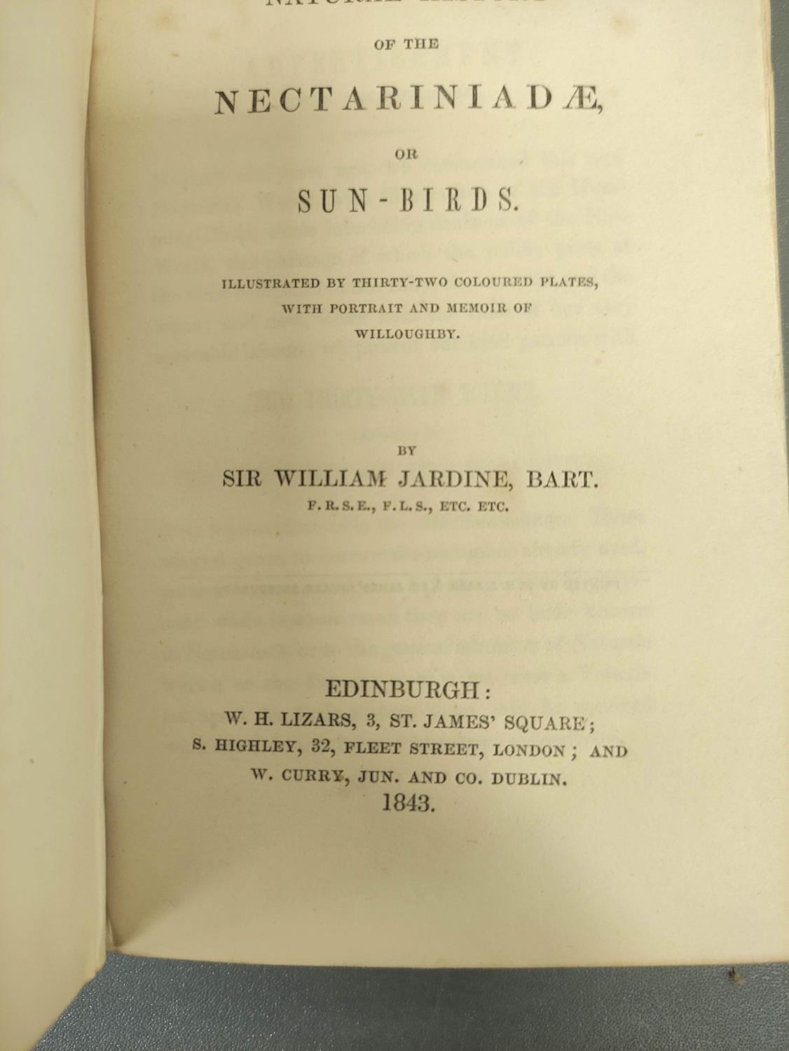 JARDINE SIR WILLIAM.  The Naturalist's Library. Ornithology vols. 1 & 2 re. Humming Birds. Eng. - Image 16 of 16