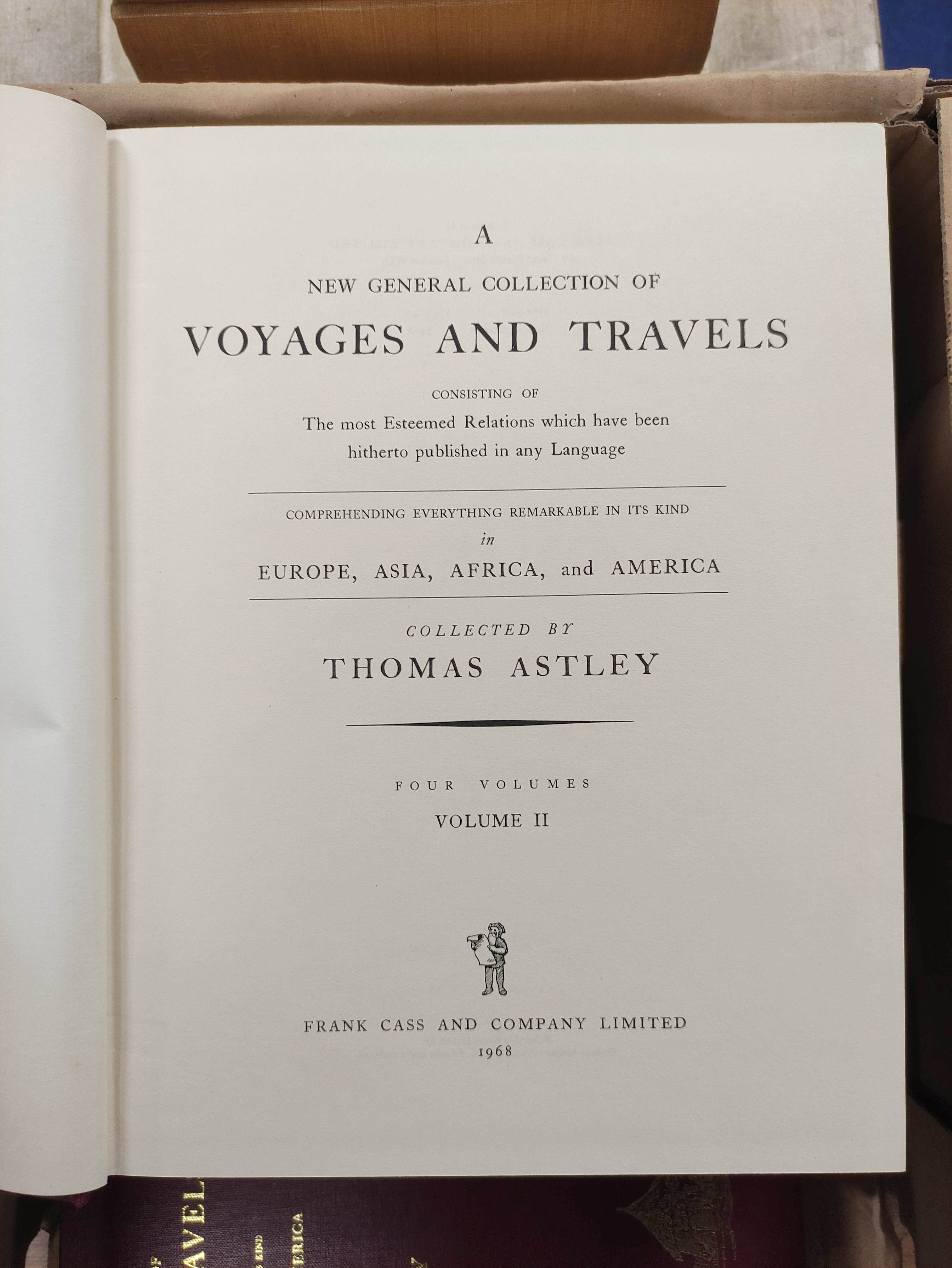 ASTLEY THOMAS.  A New General Collection of Voyages & Travels. 4 vols. Quarto. Orig. maroon cloth. - Image 3 of 8