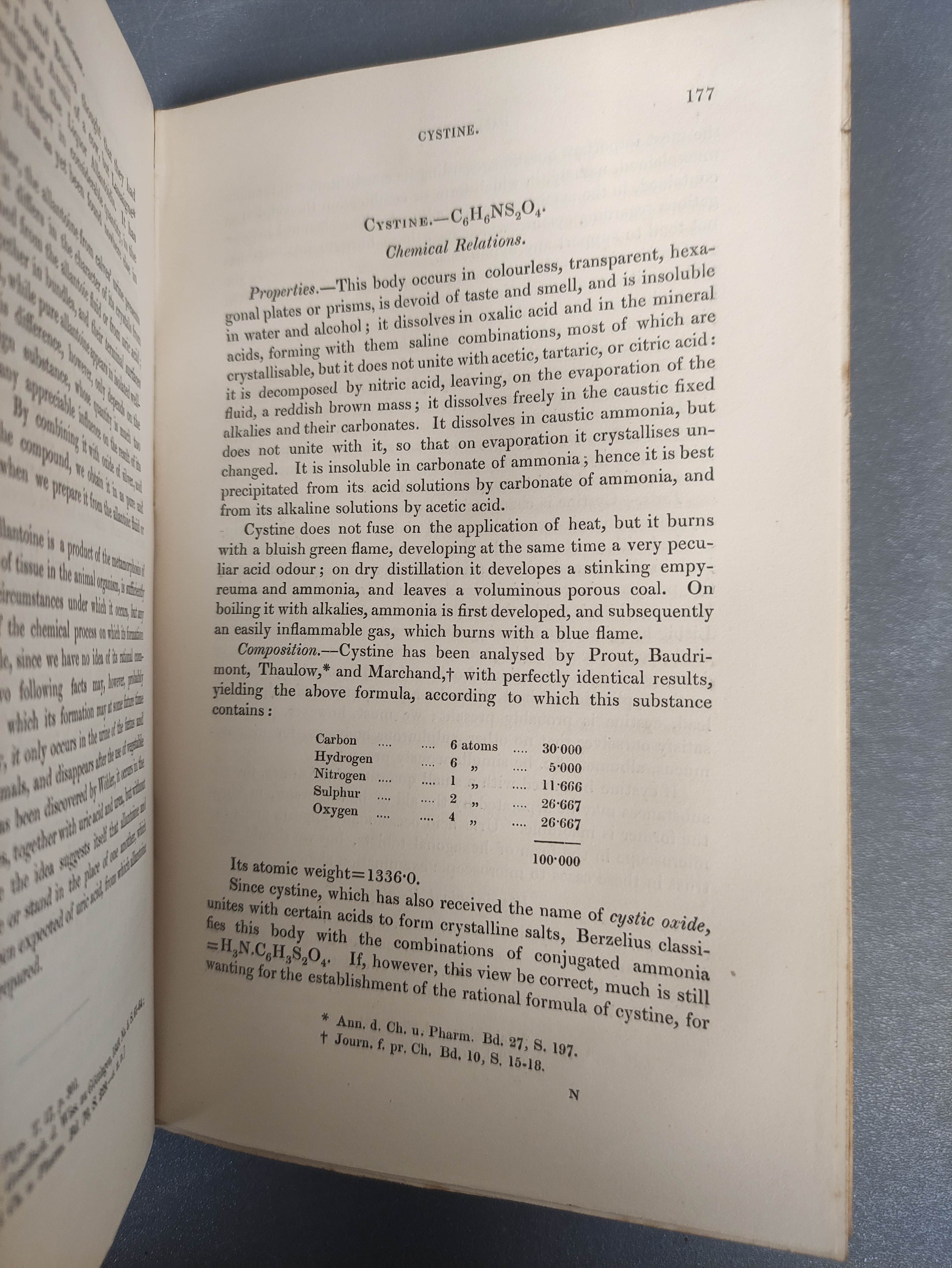 LEHMANN C. G.  Physiological Chemistry. 3 vols. Orig. green cloth. Cavendish Society, 1851-1854; - Image 8 of 12