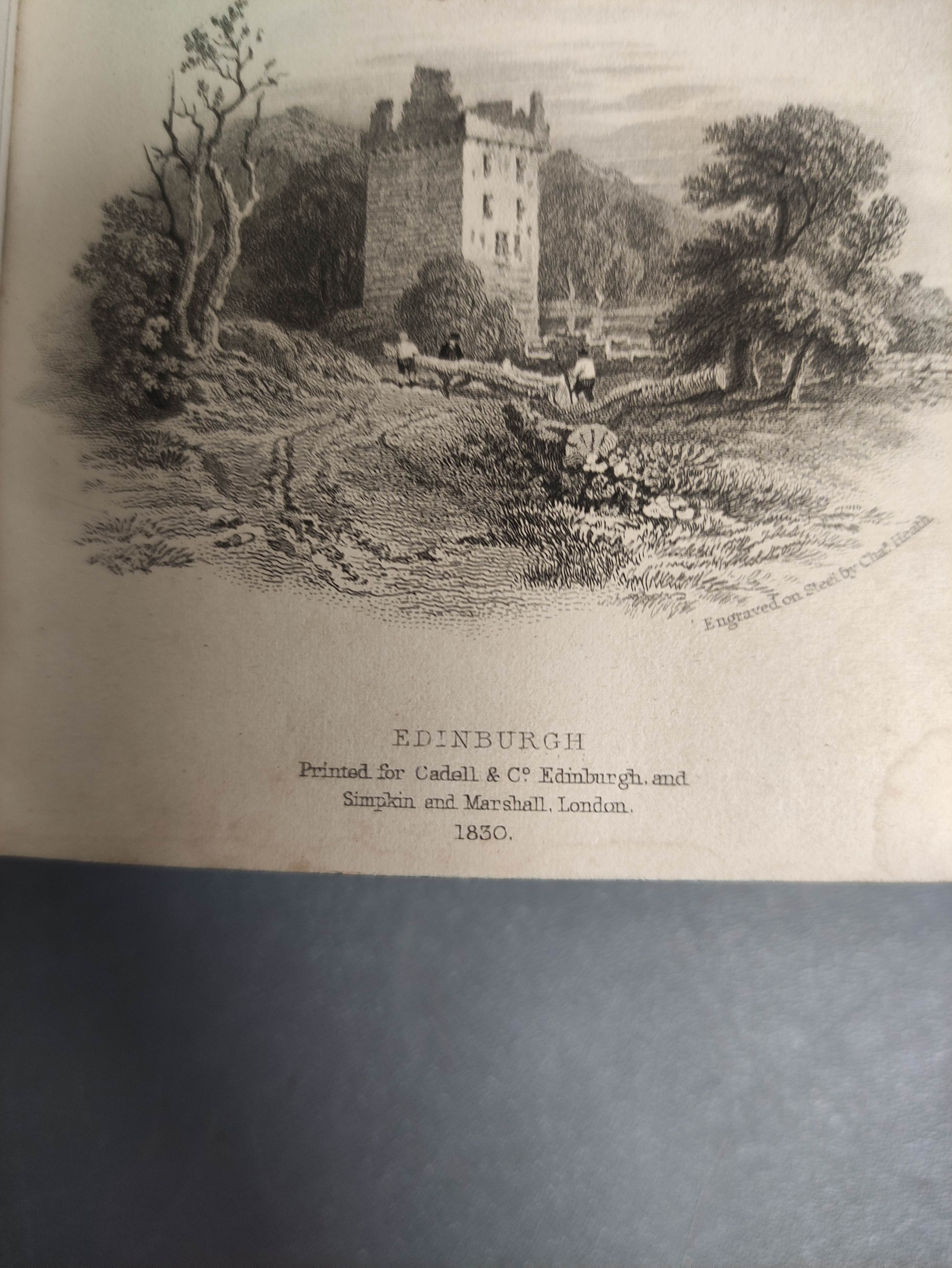 SCOTT SIR WALTER.  The Poetical Works. 11 vols. in six. Eng. frontis & titles. 16mo. Half dark calf. - Image 8 of 10