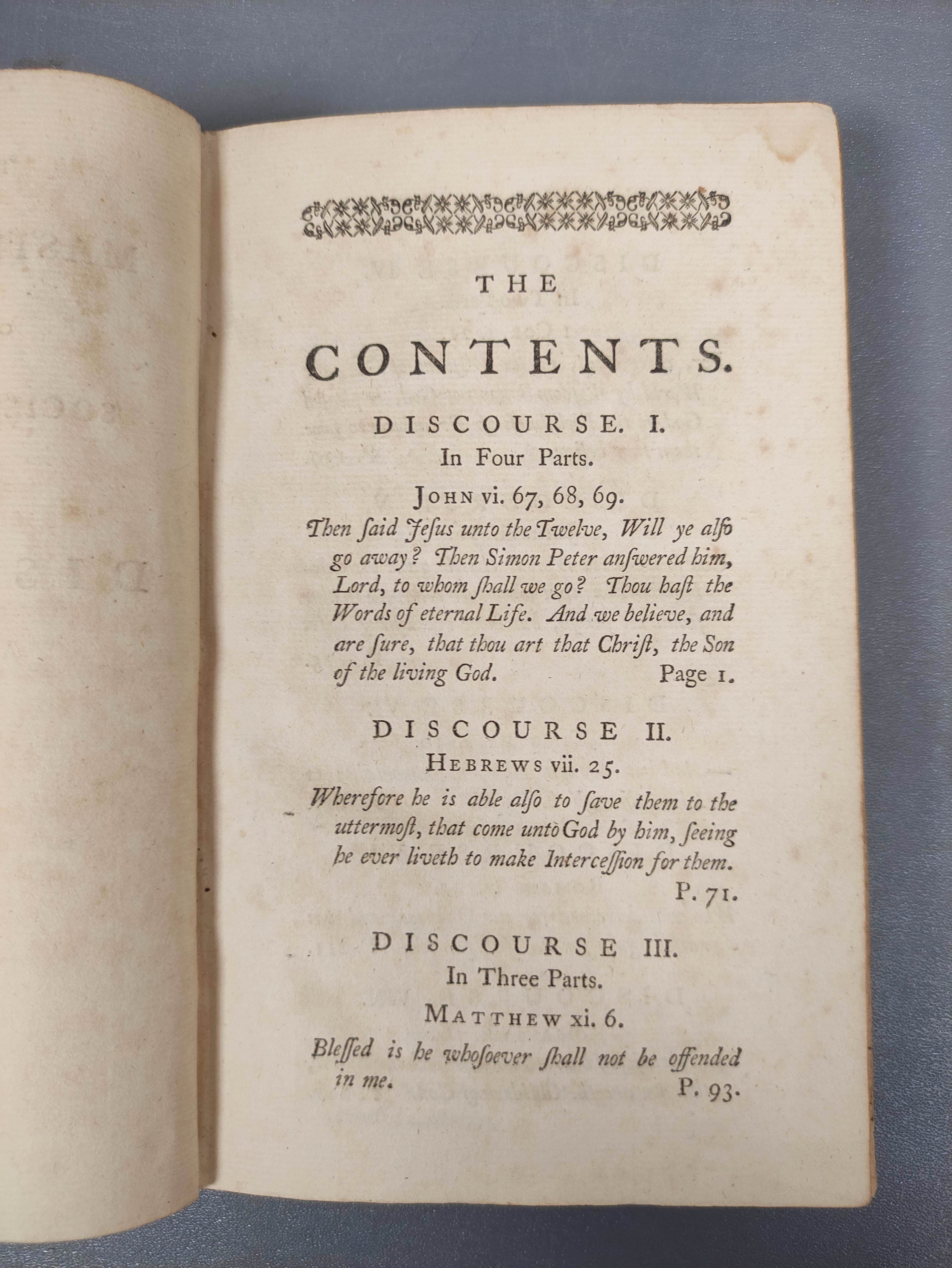 SHERLOCK THOMAS.  Several Discourses Preached at the Temple Church. 4 vols. Calf, some internal - Image 4 of 7