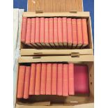 SCOTT SIR WALTER.  The Waverley Novels. The set of 25 vols. Frontis & eng. titles. Red cloth, a good